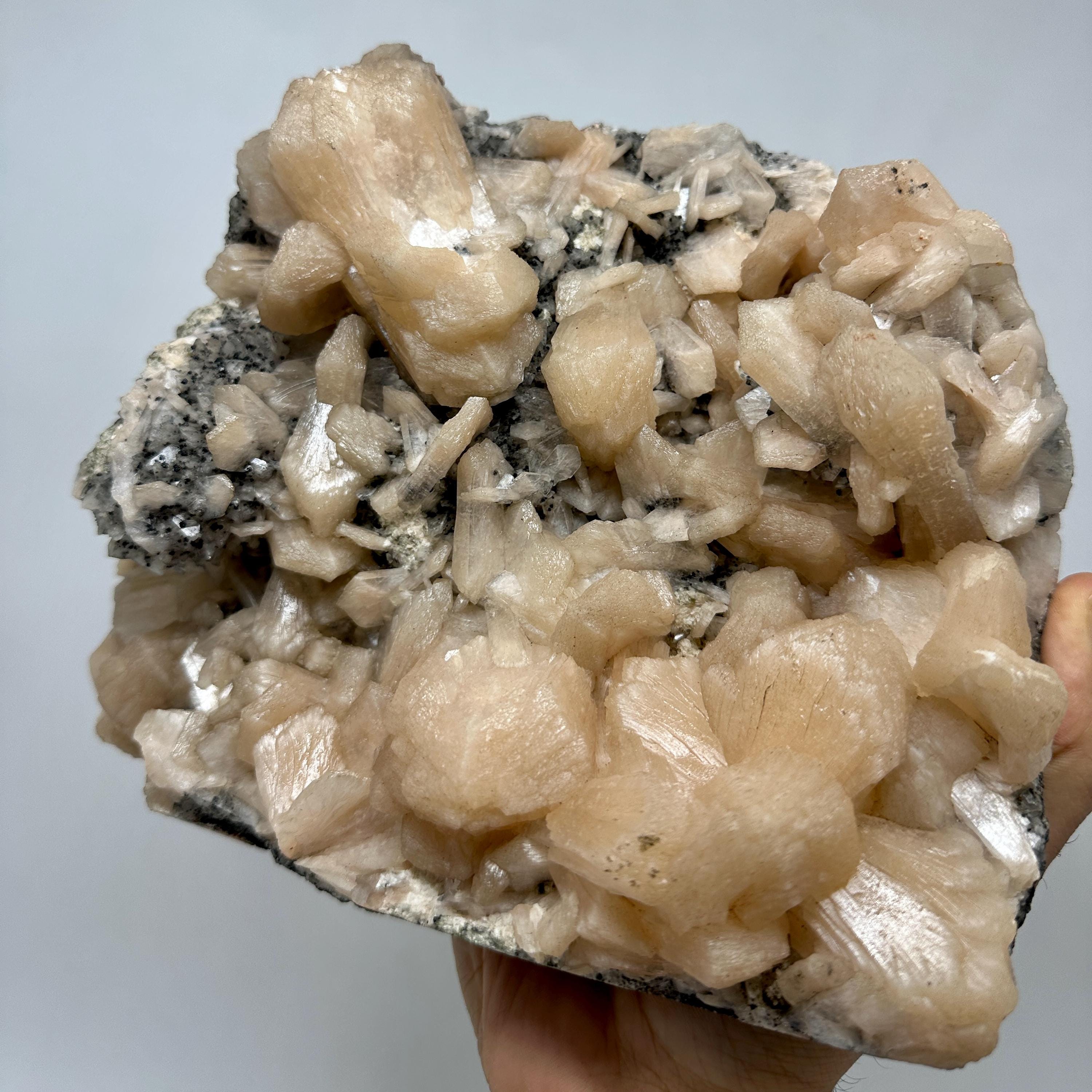 Peach Stilbite Crystal Cluster