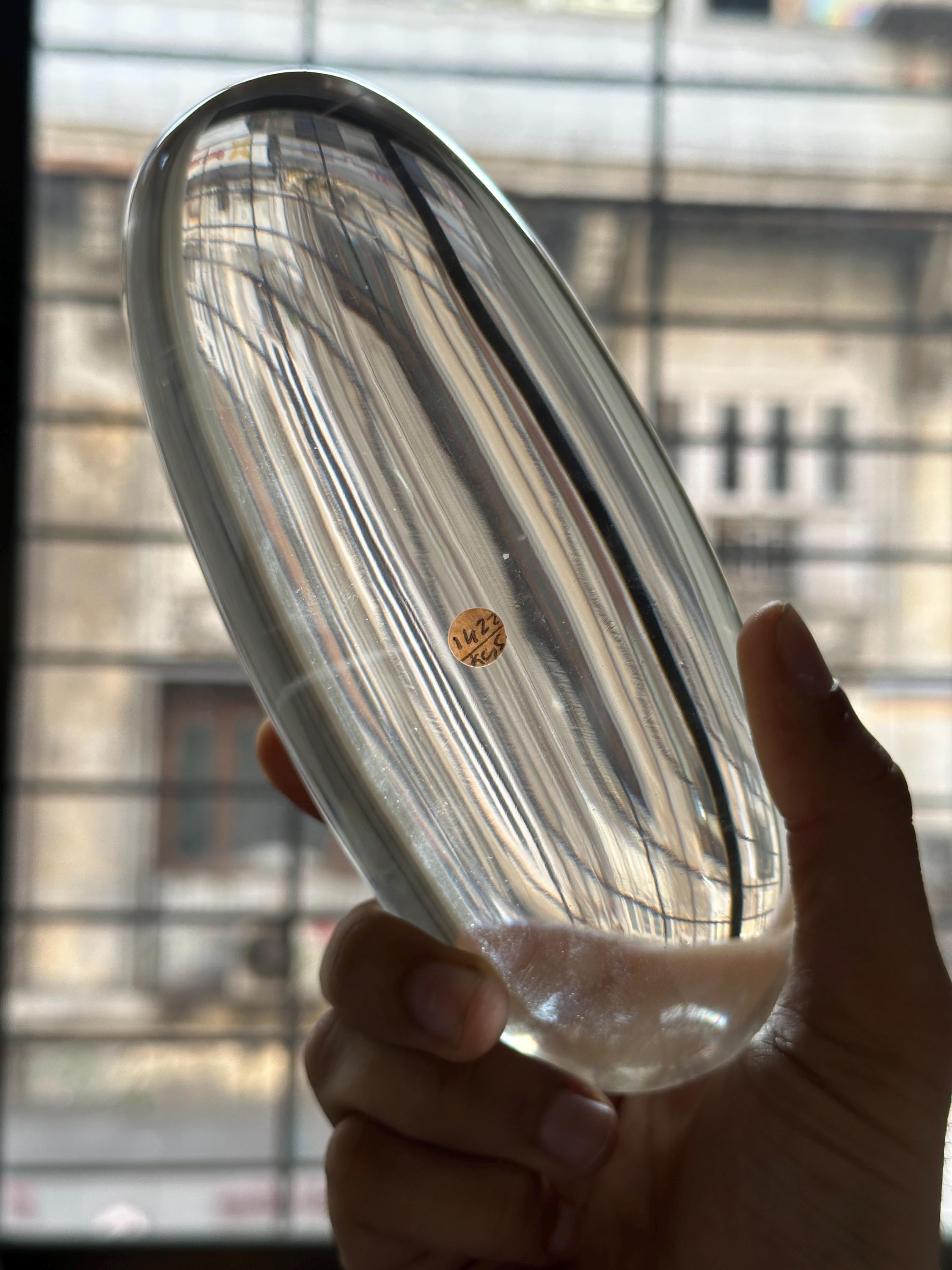 Optically Clear as Glass Himalayan Quartz Shivalingam