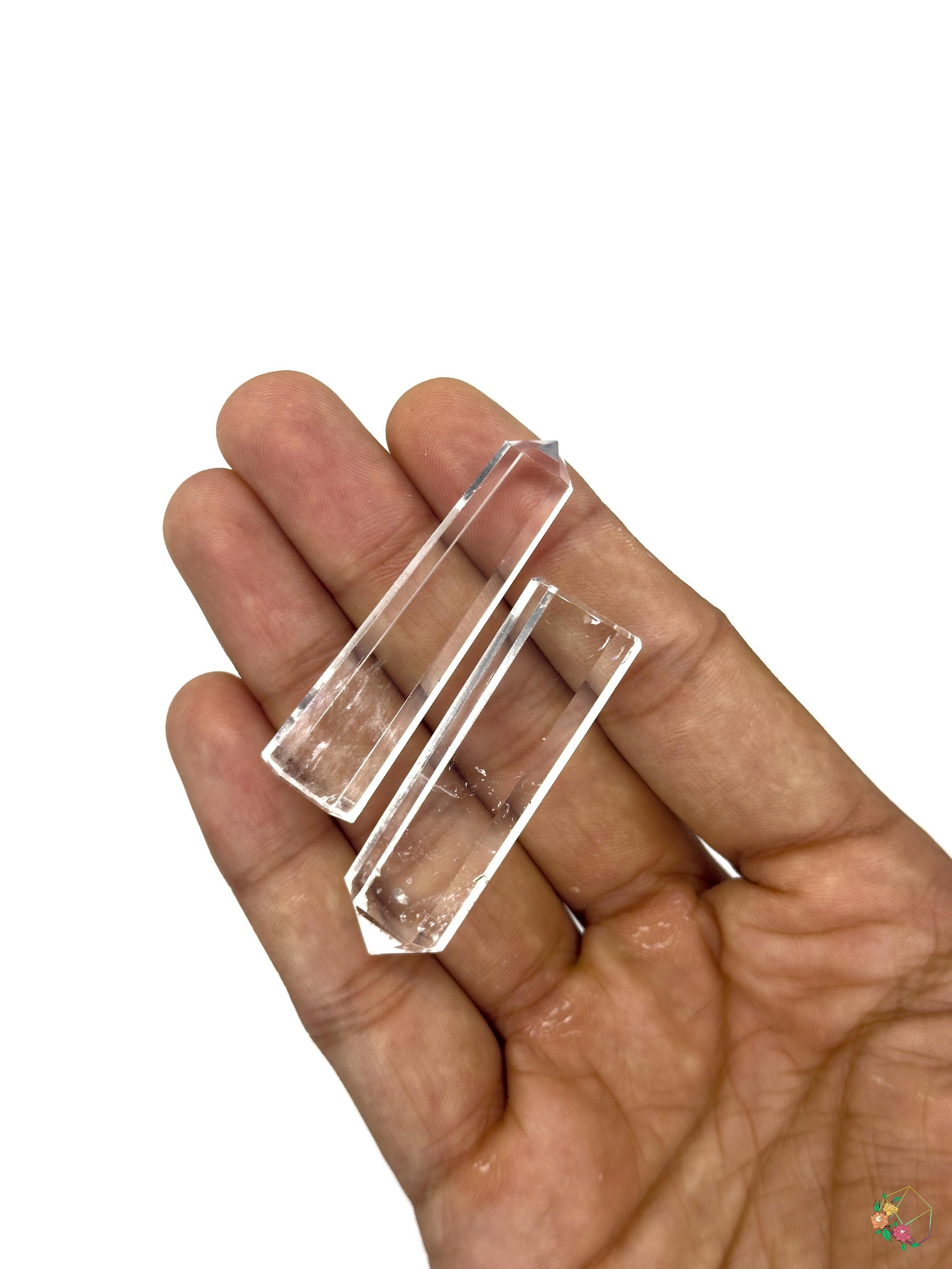 Clear Quartz Crystal Pencil Points: Healing Charms, Jewelry Making