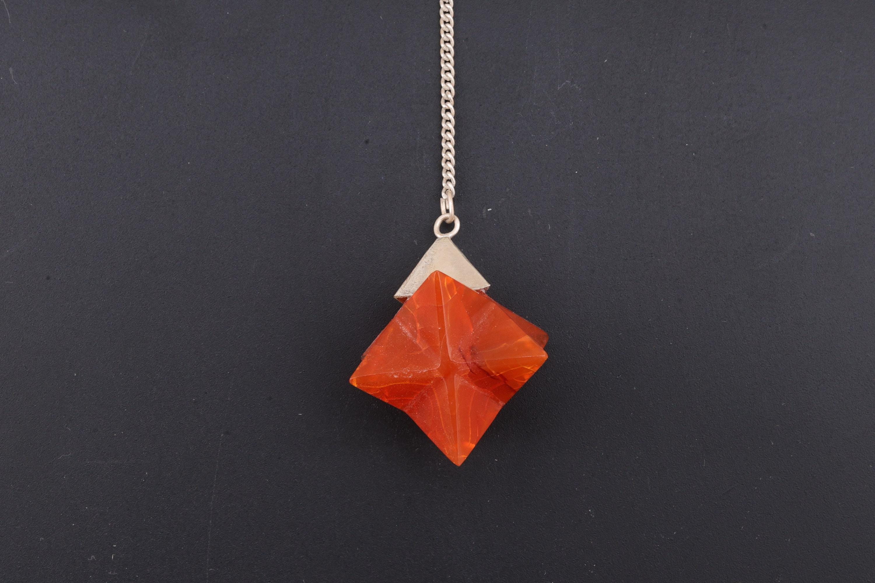Carnelian Merkaba Star Pendulum Pendant