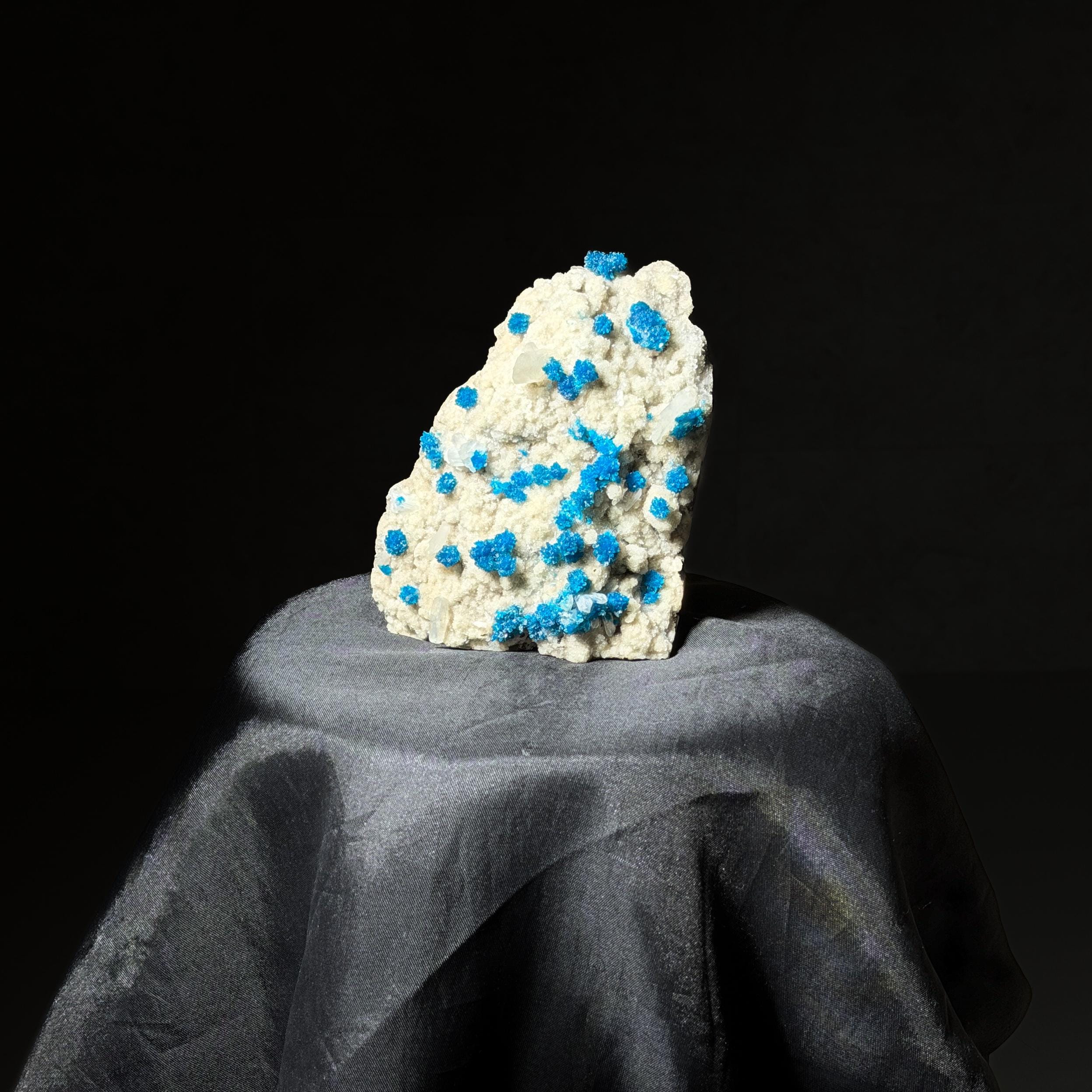 Cavansite with Pentagonite on Matrix #1