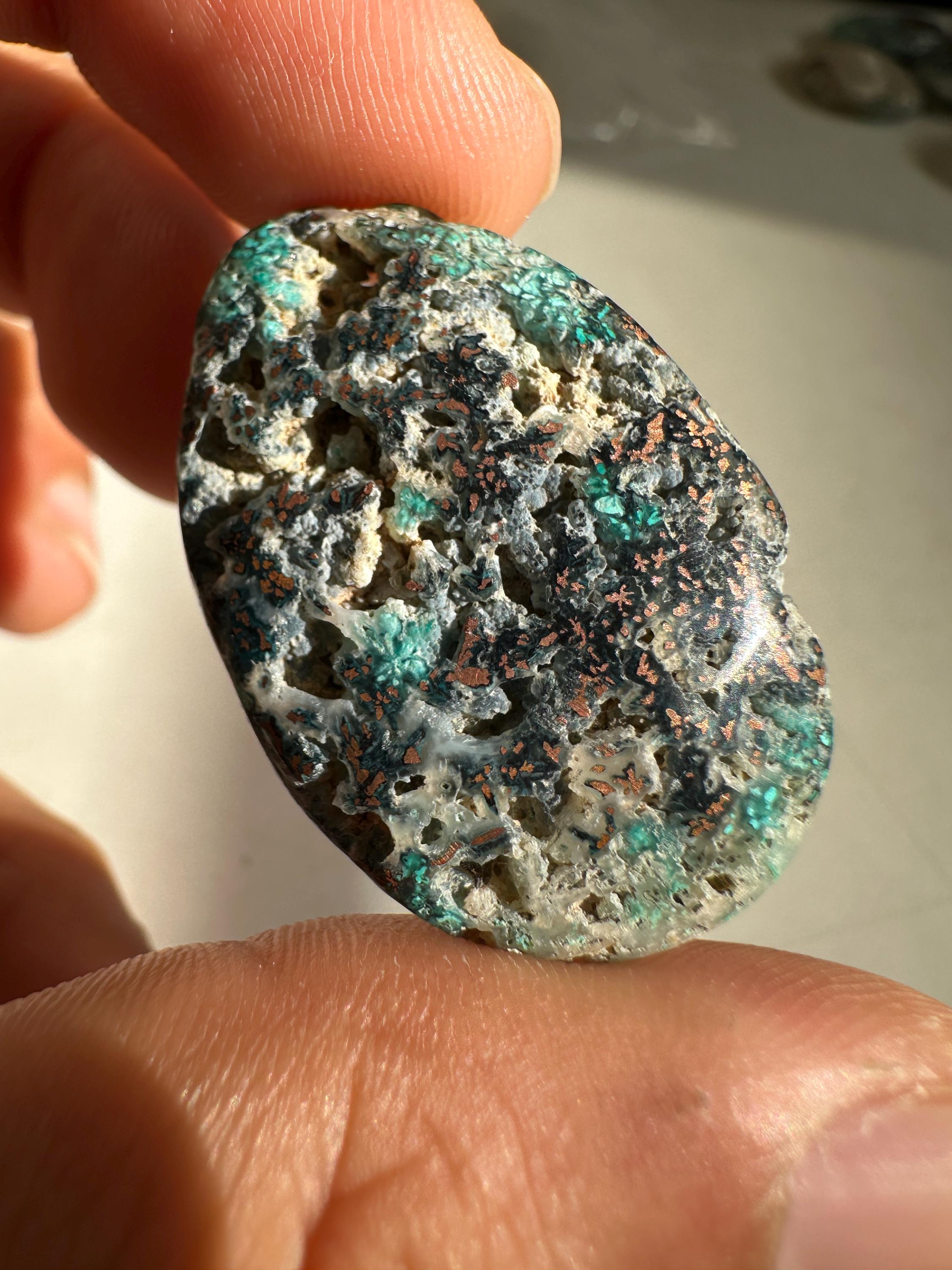 Garut Copper Chrysocolla Cabochon 8g