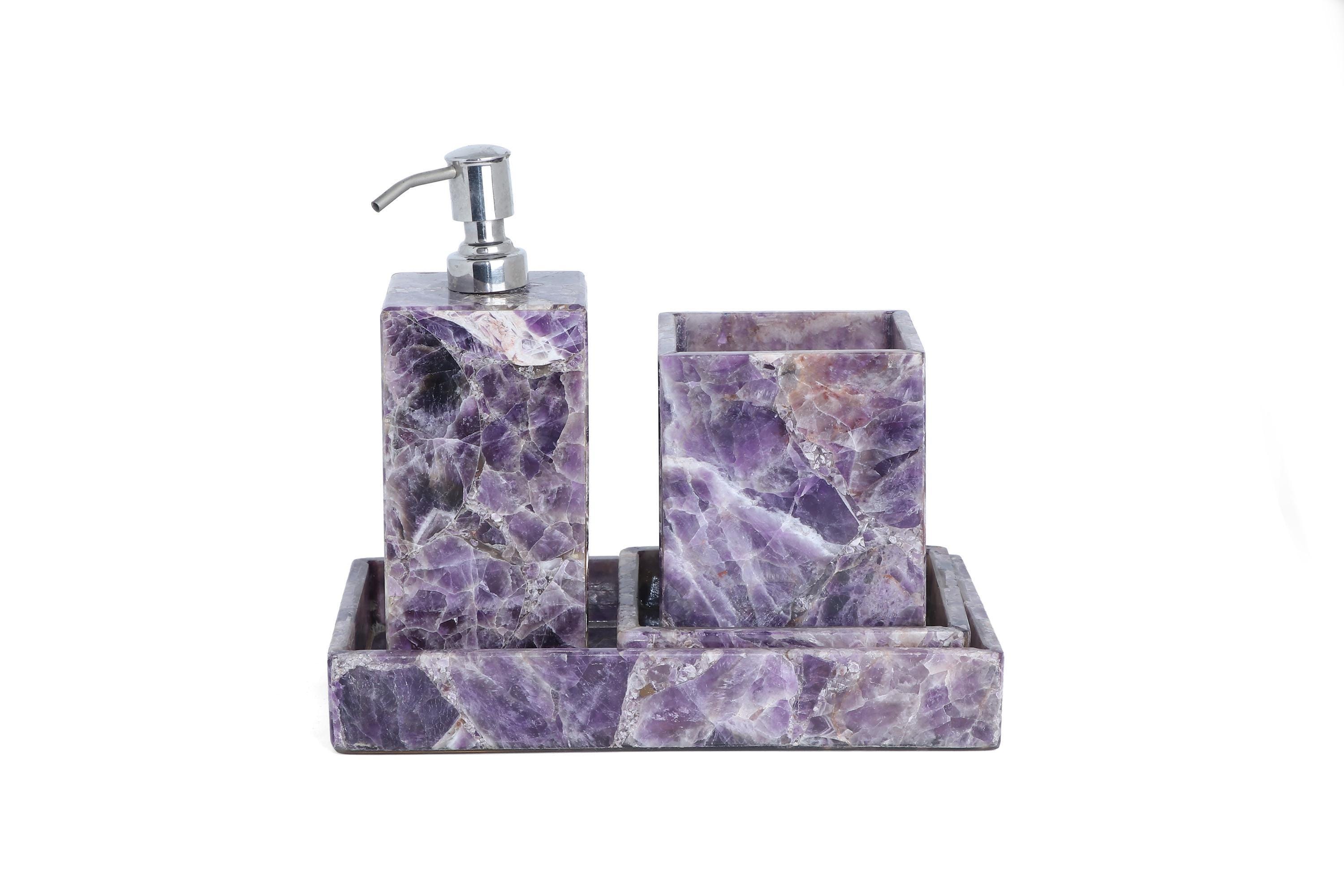 Amethyst Resin Bathroom Set