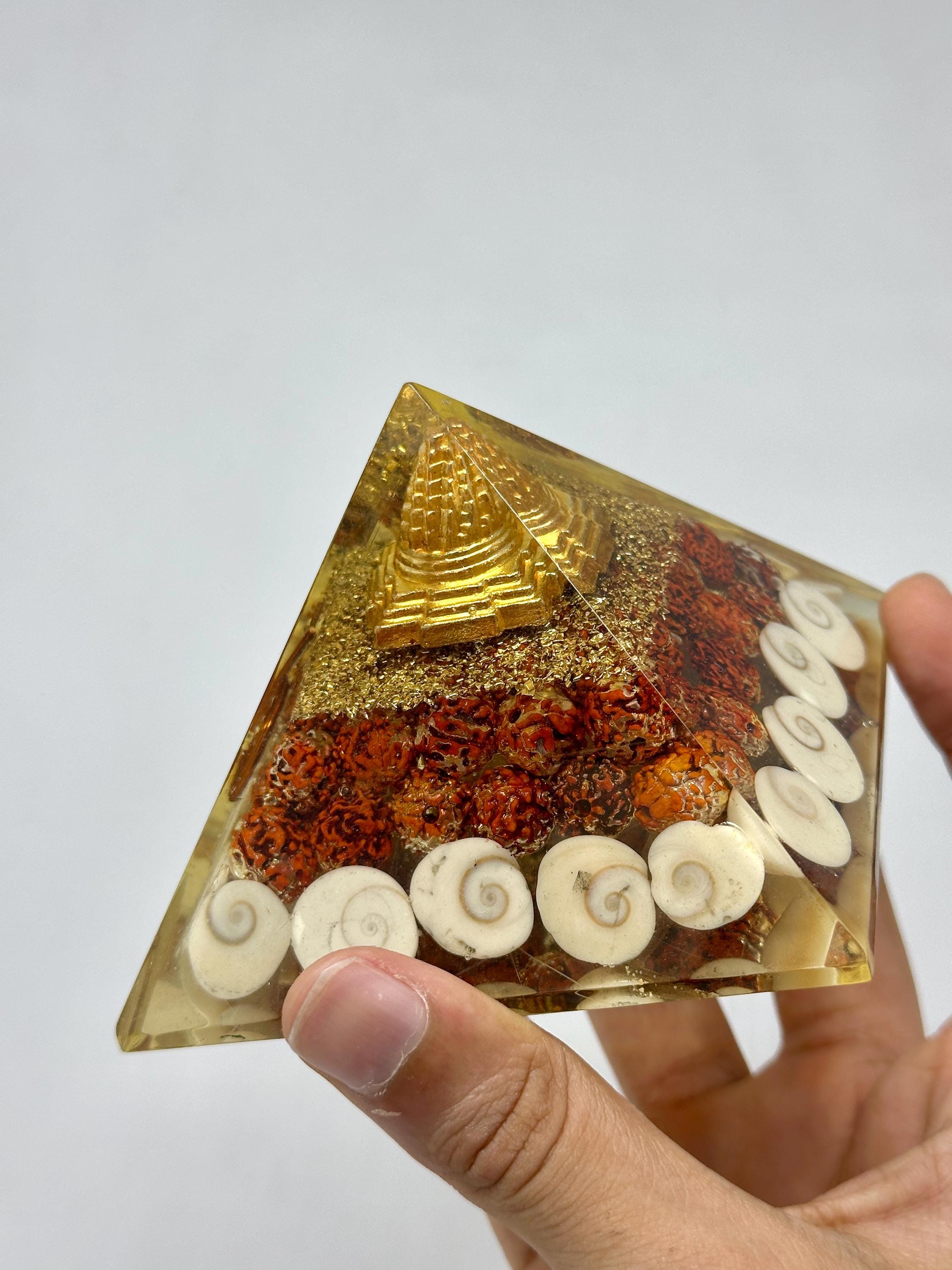 Orgone Pyramid, Shree Meru Yantra, Rudraksha, Gomti Chakra, Vastu Harmonizer