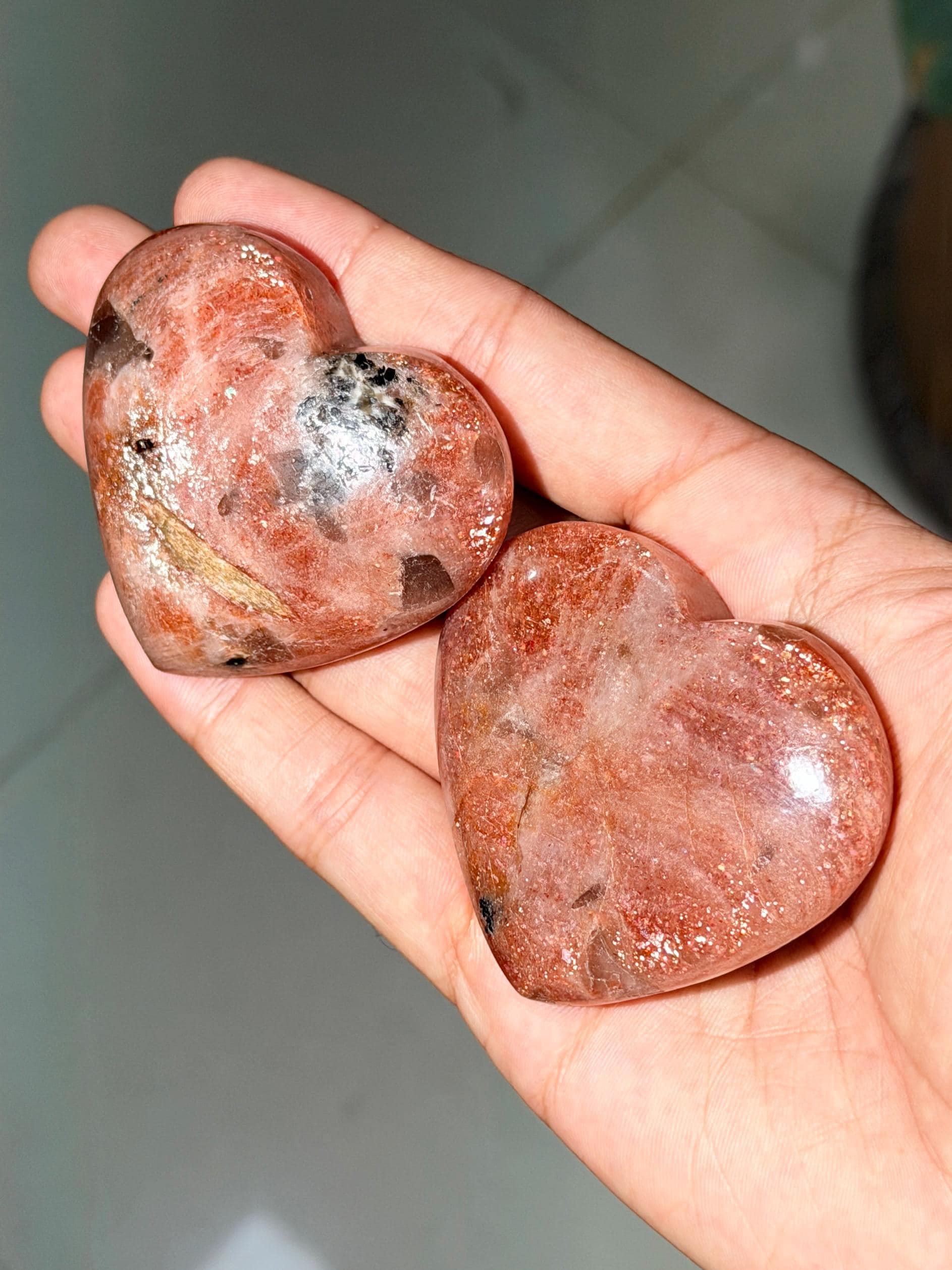 Confetti Sunstone Heart