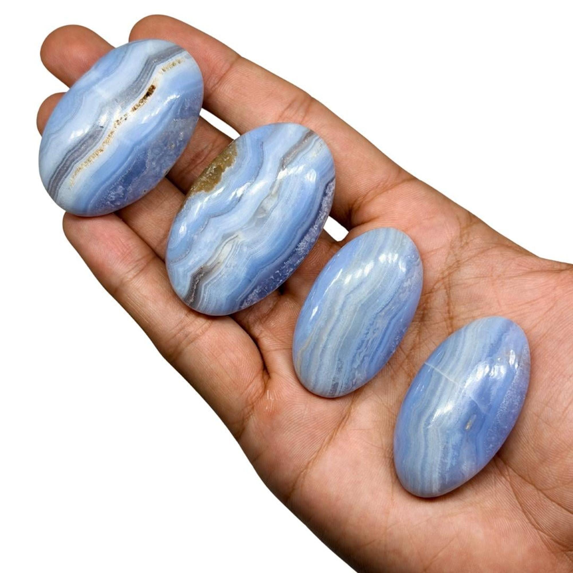 Blue Lace Agate Palmstone