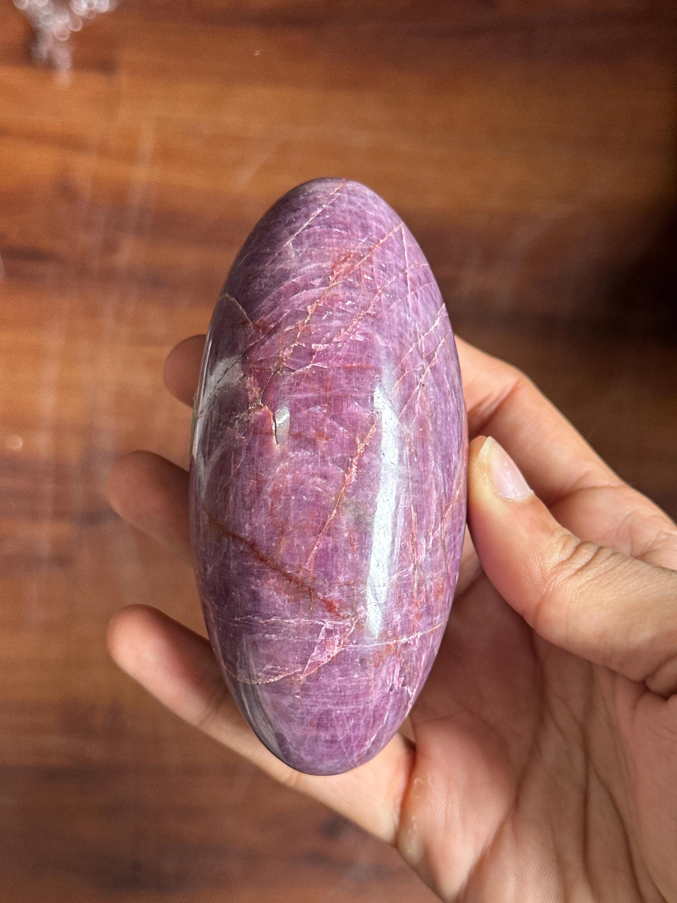 Polished Star Ruby Lingam