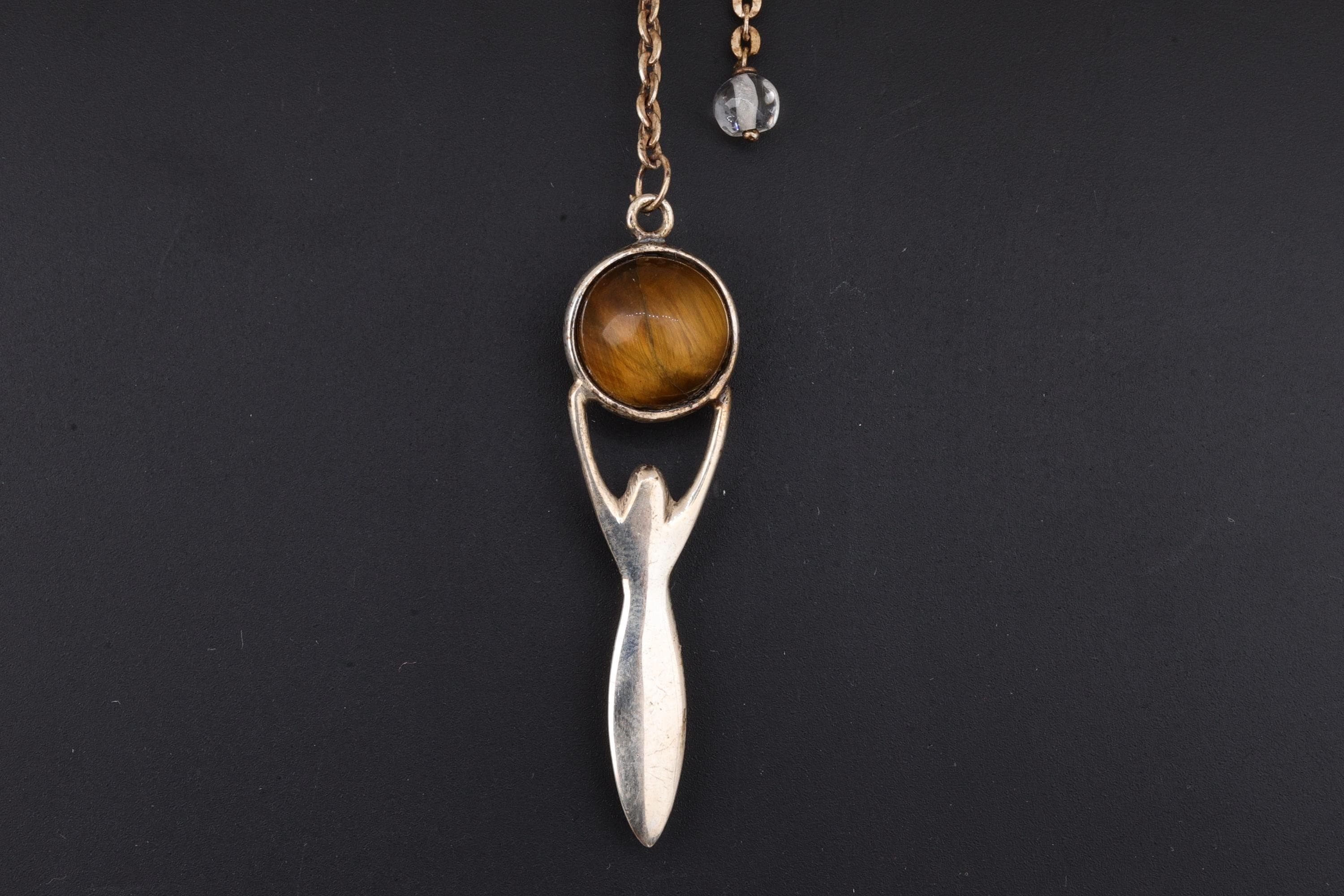 Tiger Eye Golden Crystal Pendulum Pendant