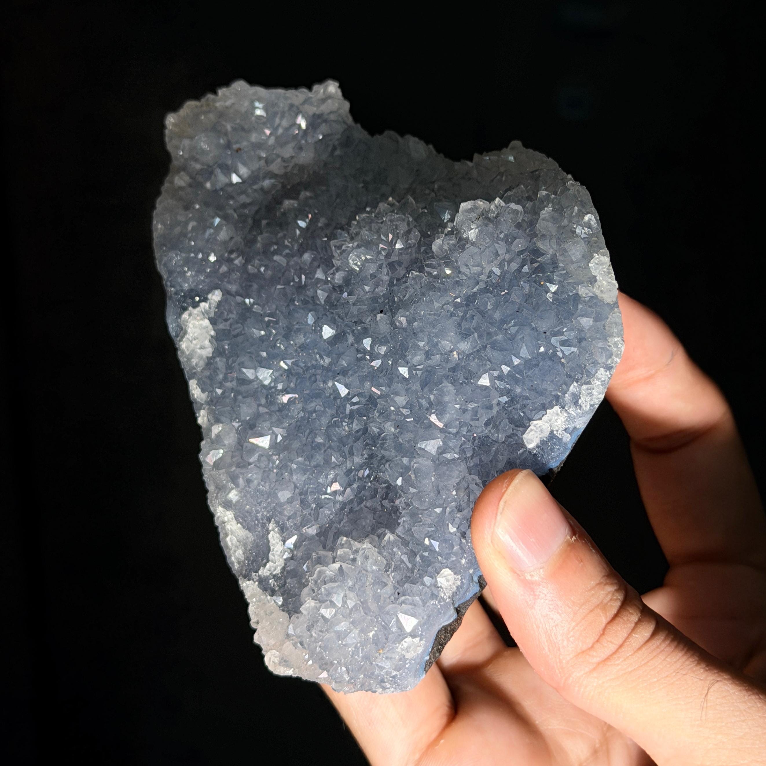 Anandalite Quartz Geode Slice