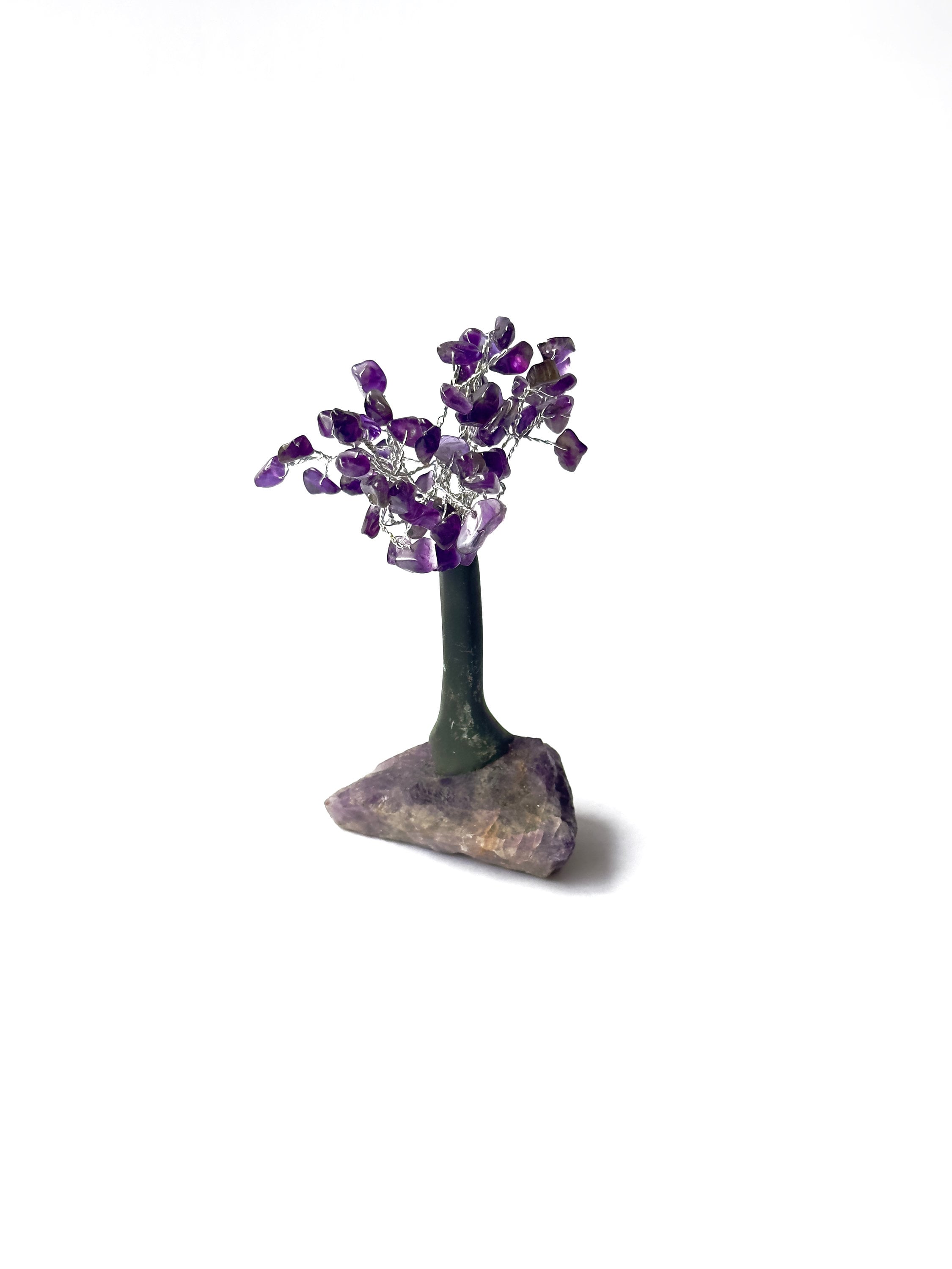Mini Amethyst Chip Tree: Handcrafted Crystal Decor (5.5 Inch)