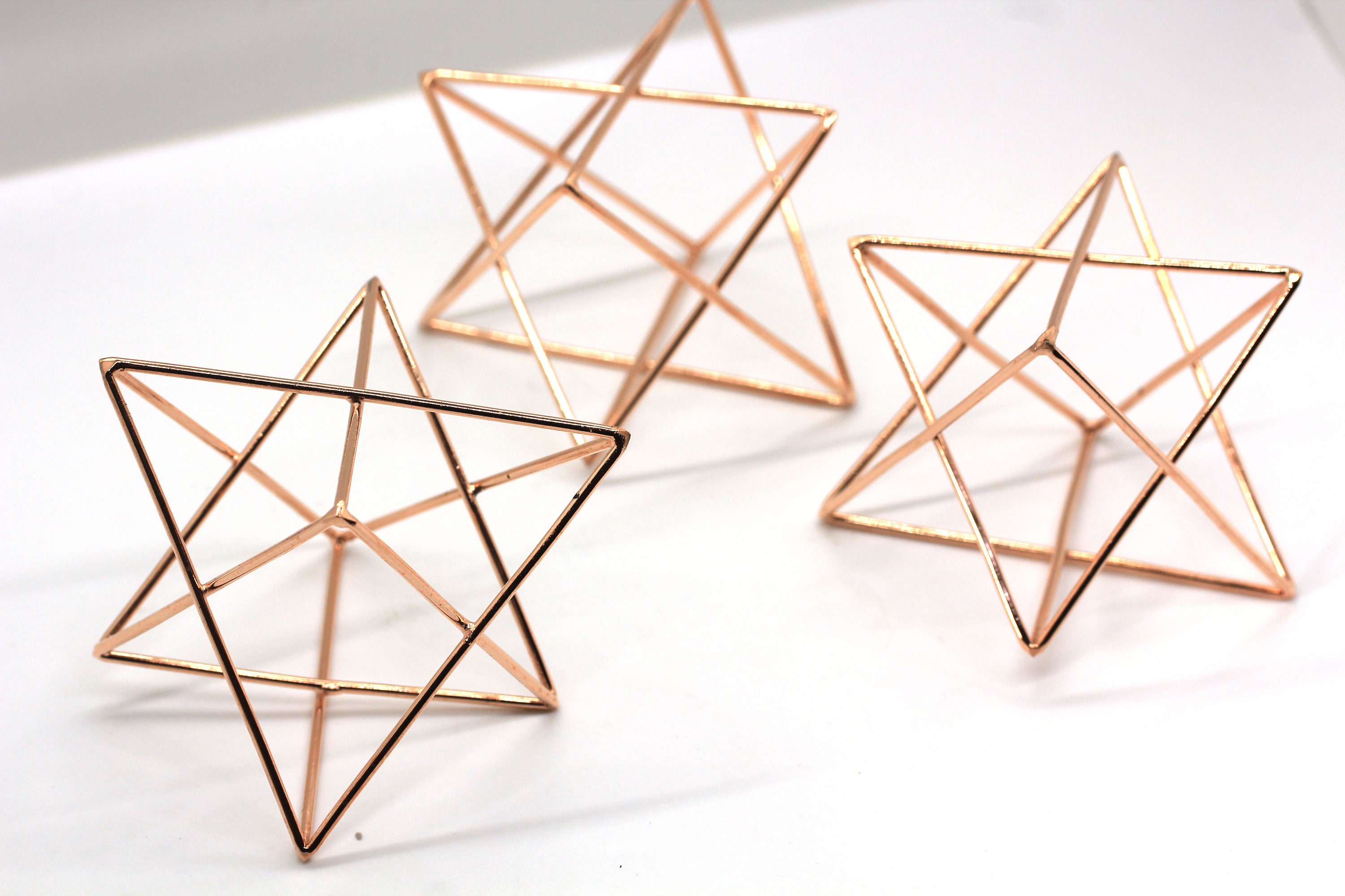 Copper Plated Mercaba Star of David