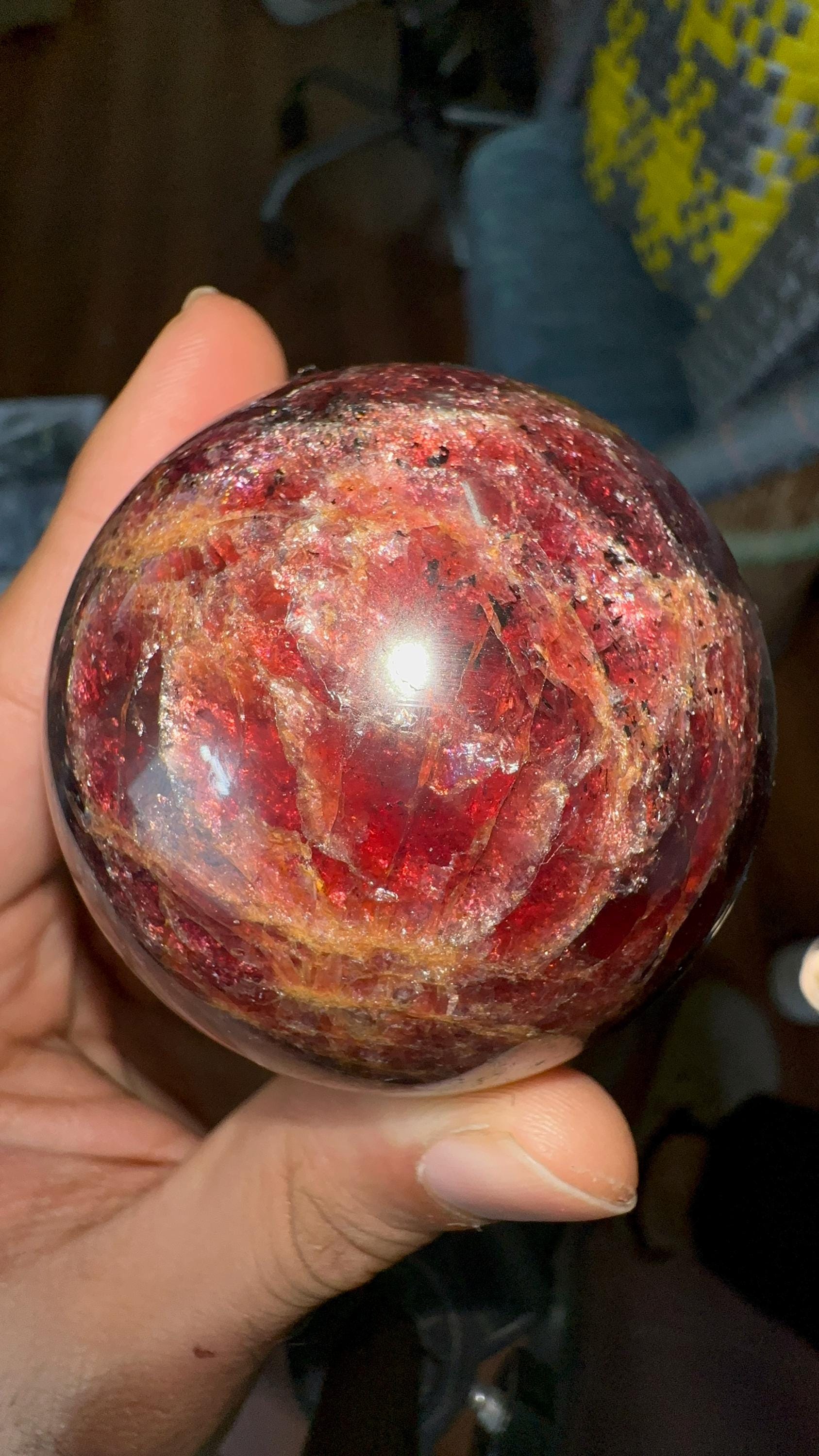Rhodolite Garnet Sphere
