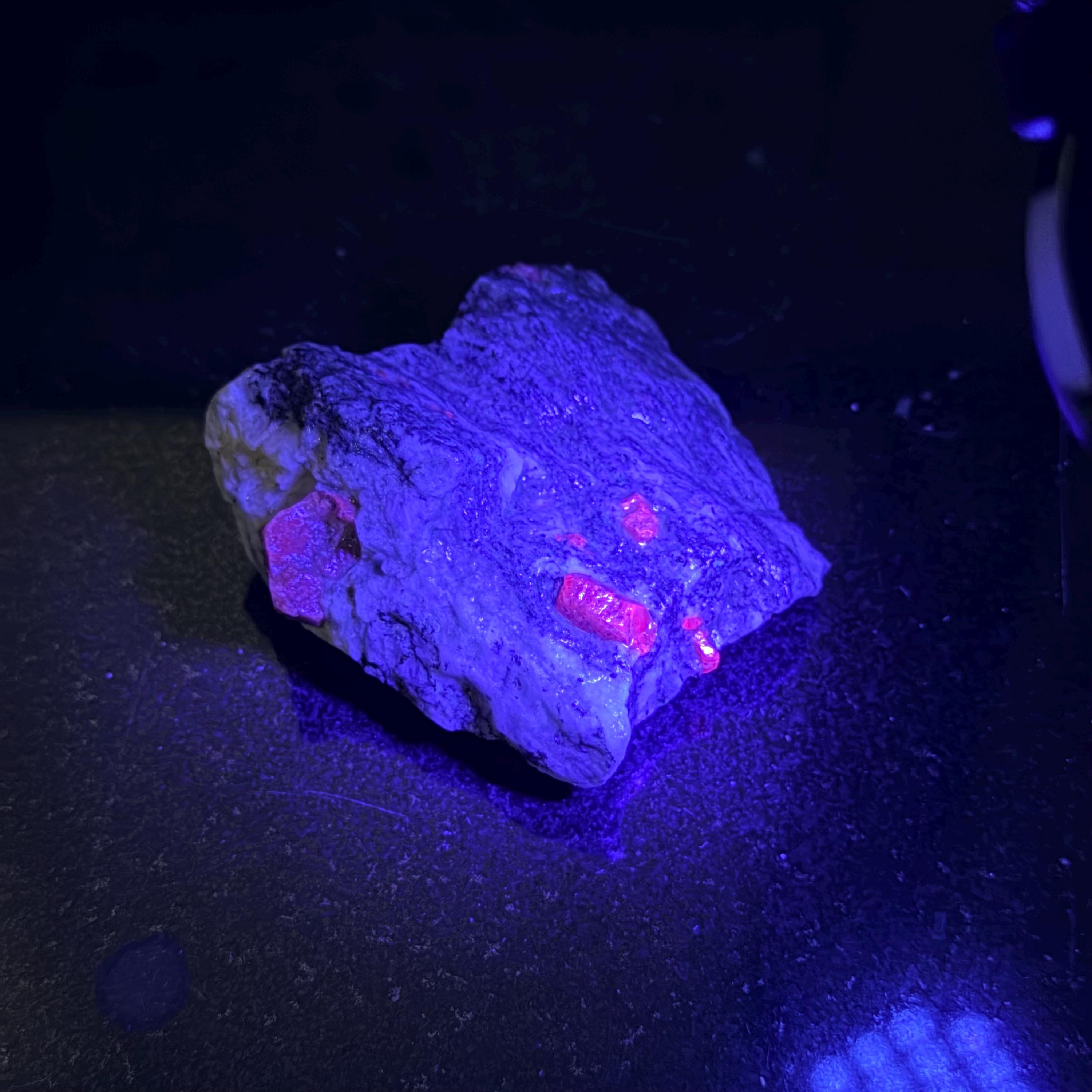 Ruby in Matrix Specimen • Makdiri, India • Natural Crystal on Host Rock (75 g)