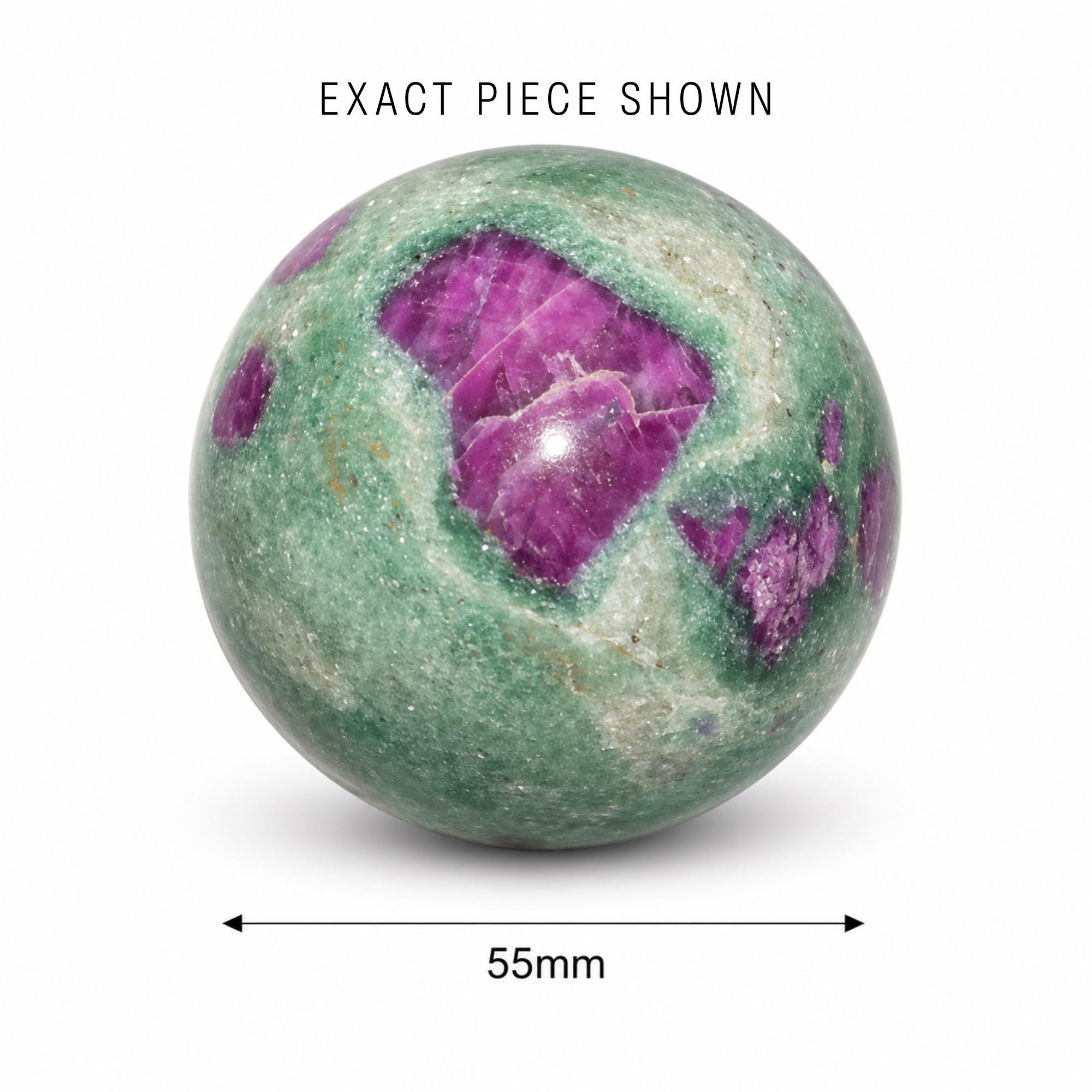Ruby in Fuchsite Sphere
