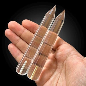 Cristal de cuarzo Vogel, infundido en oro y plata, amplificador de energía, herramienta de sanación