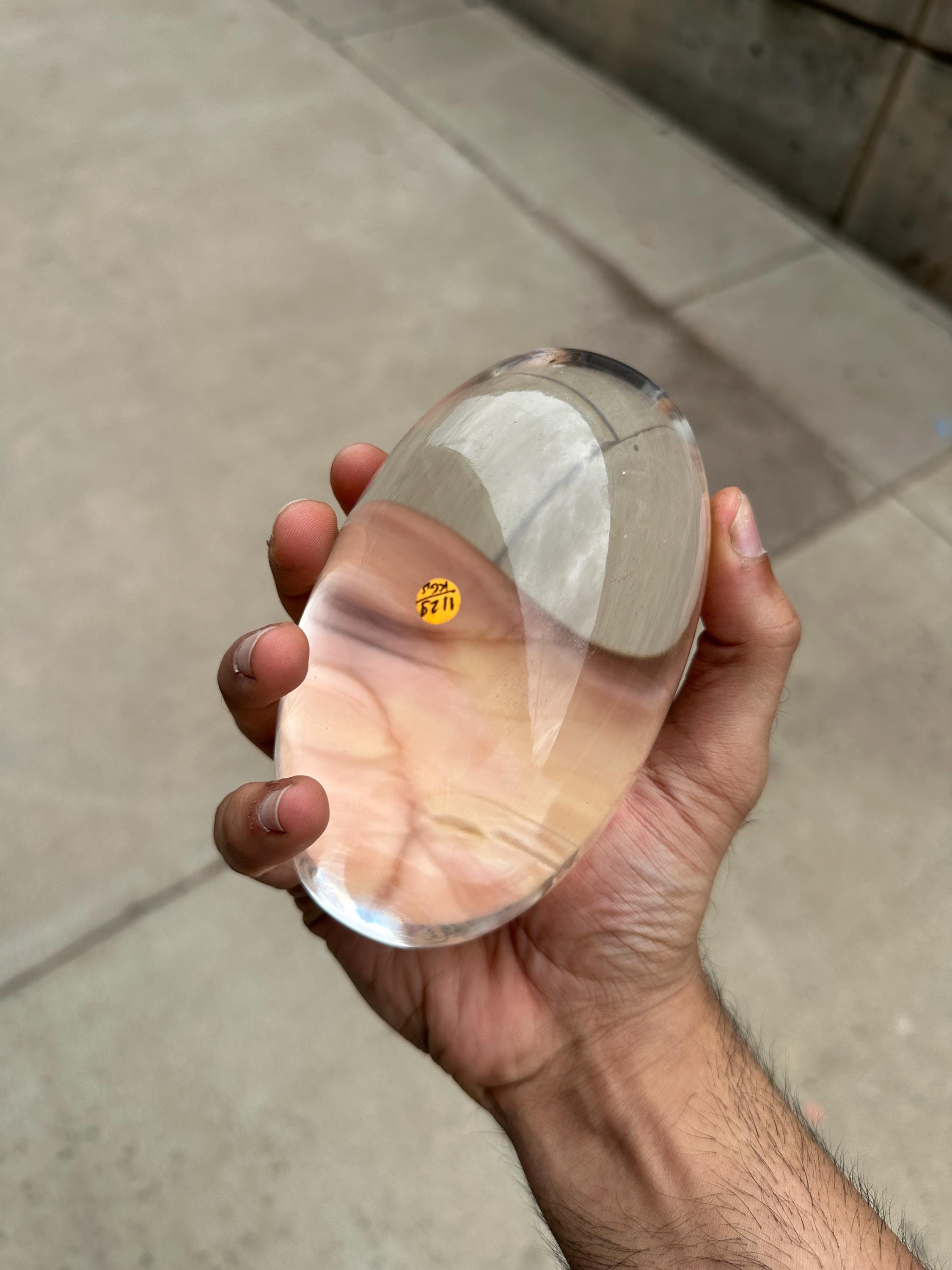 Optically Clear Himalayan Quartz Shivalingam #1