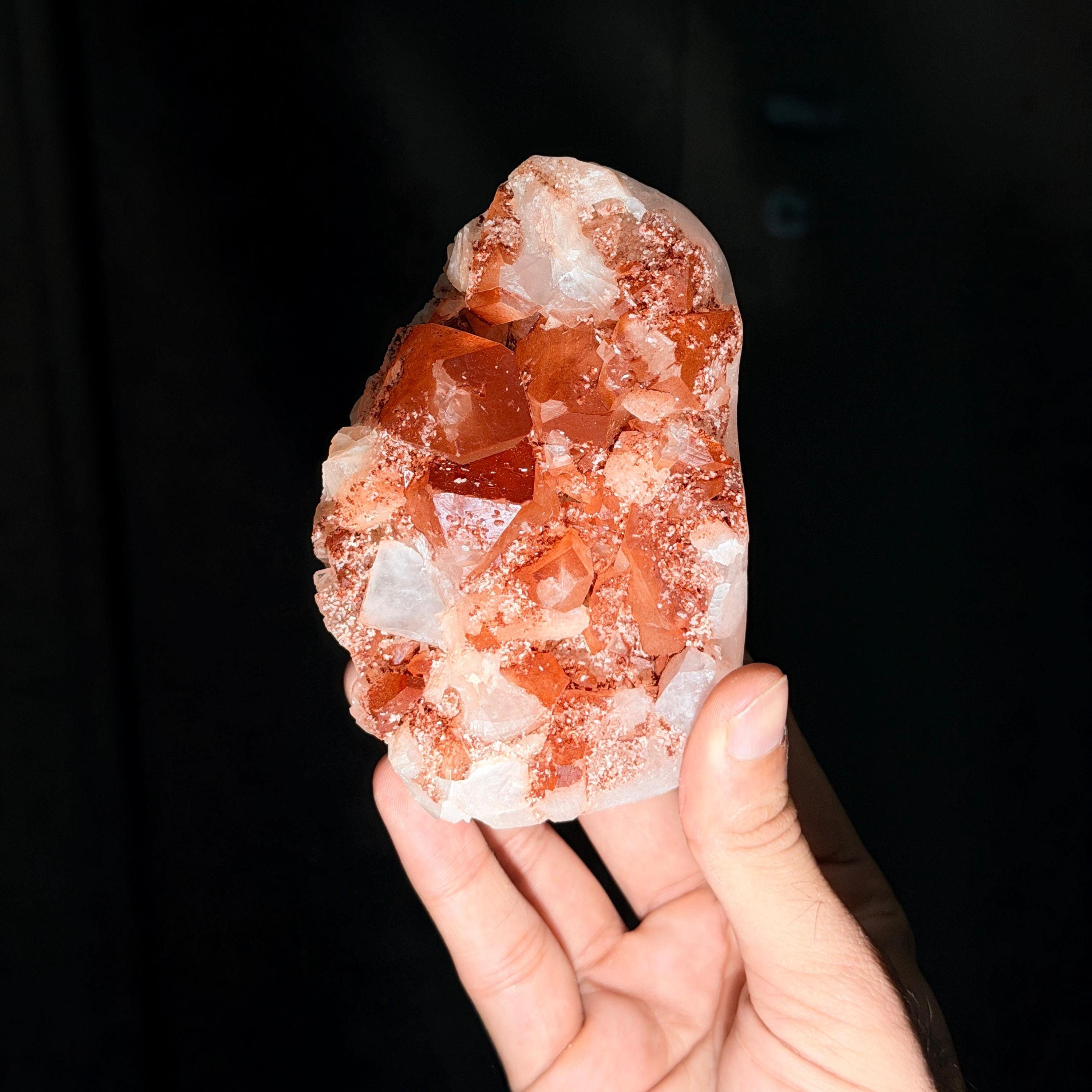 /4" Red Heulandite Gothic Heart