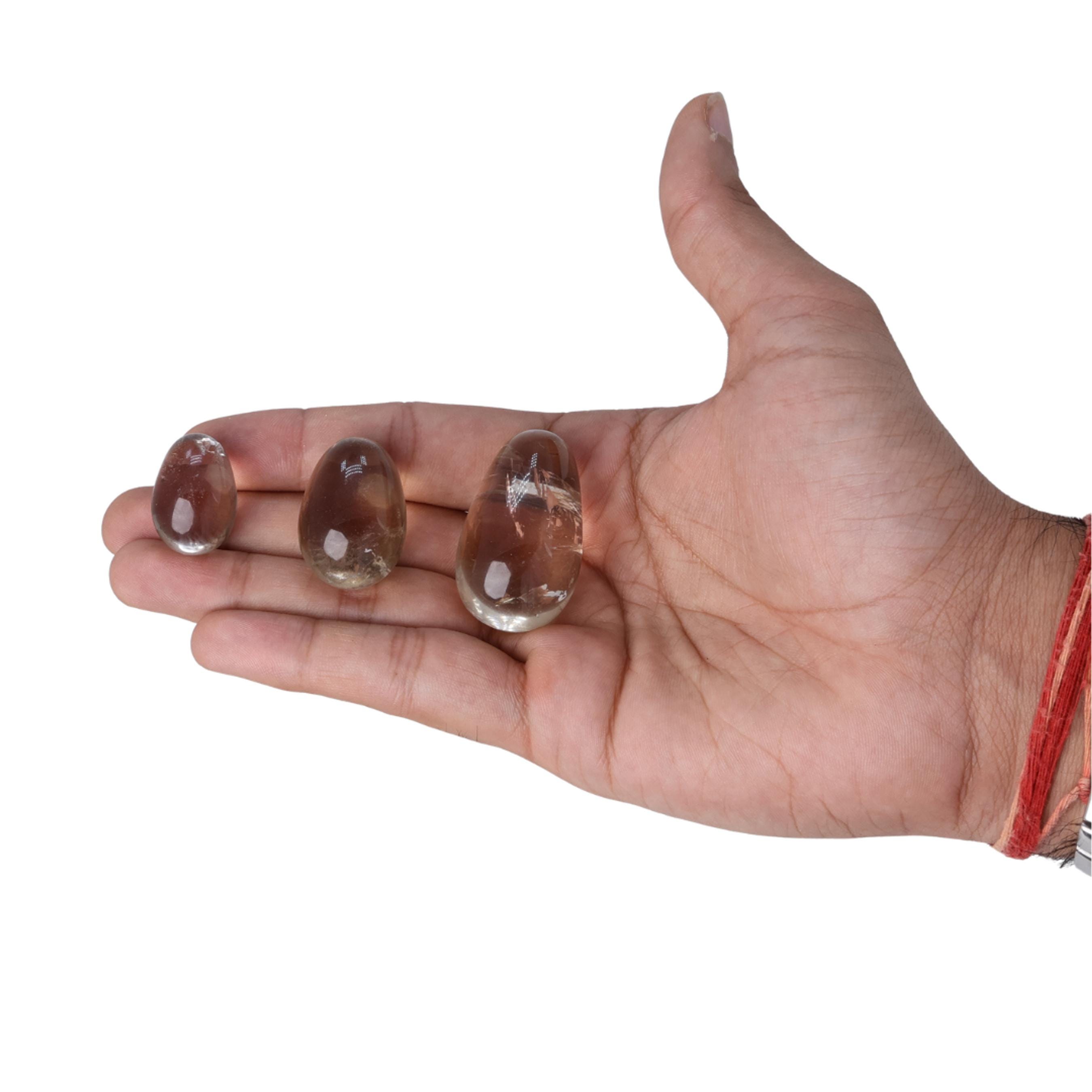 Smoky Clear Quartz Shivalingam