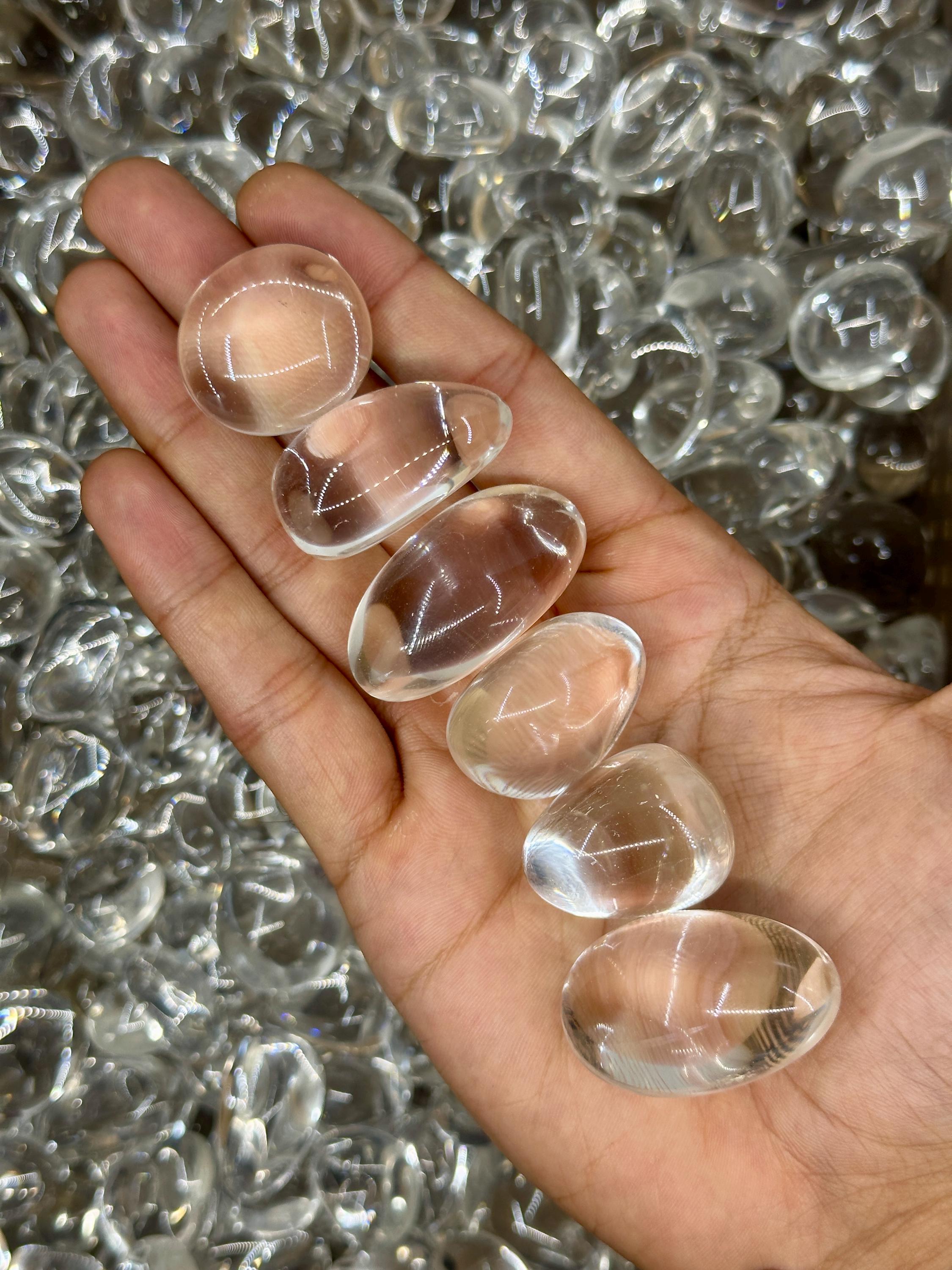 AAA Clear Crystal Quartz Tumbled Stones