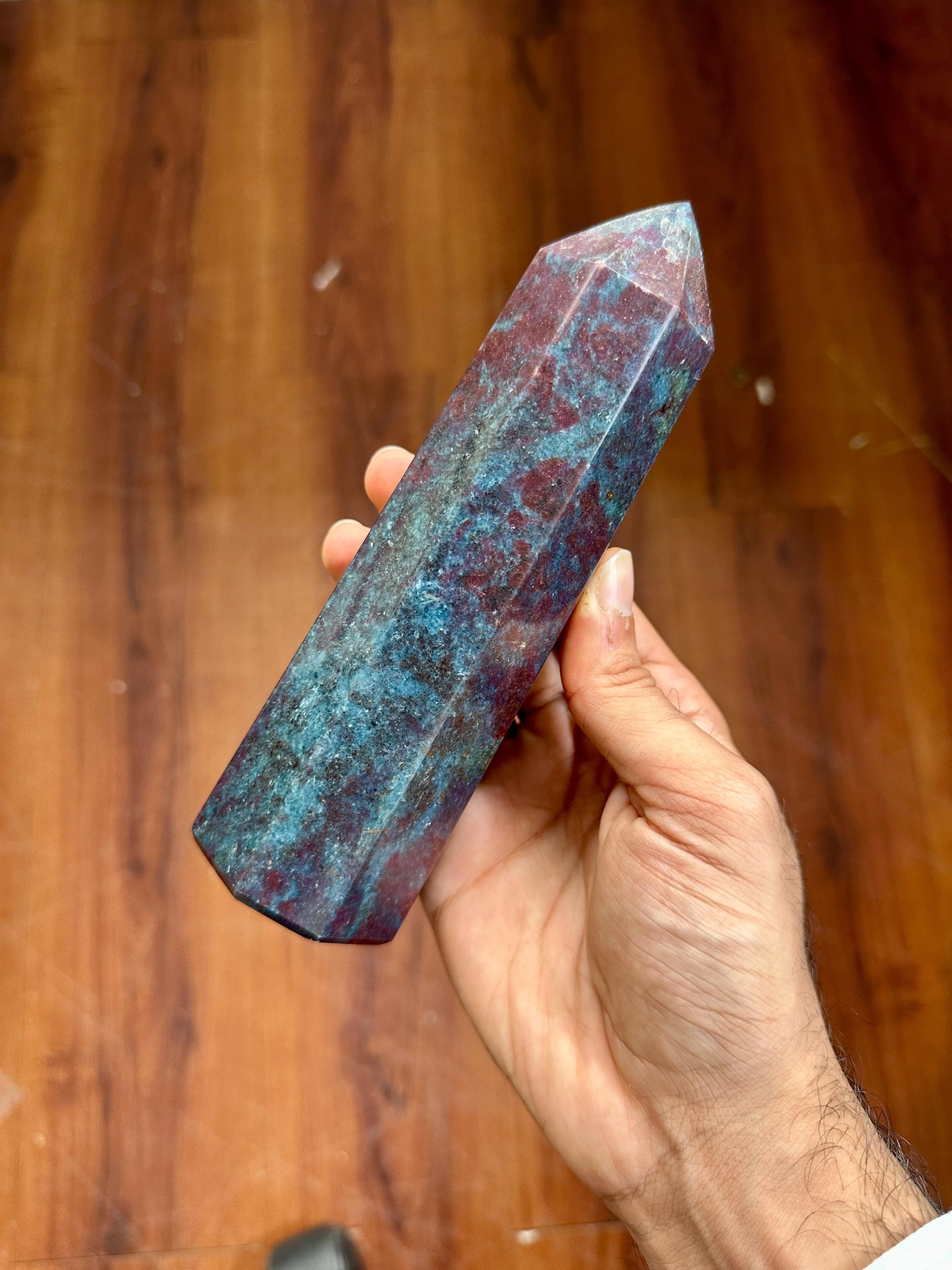 Ruby Kyanite Crystal Tower