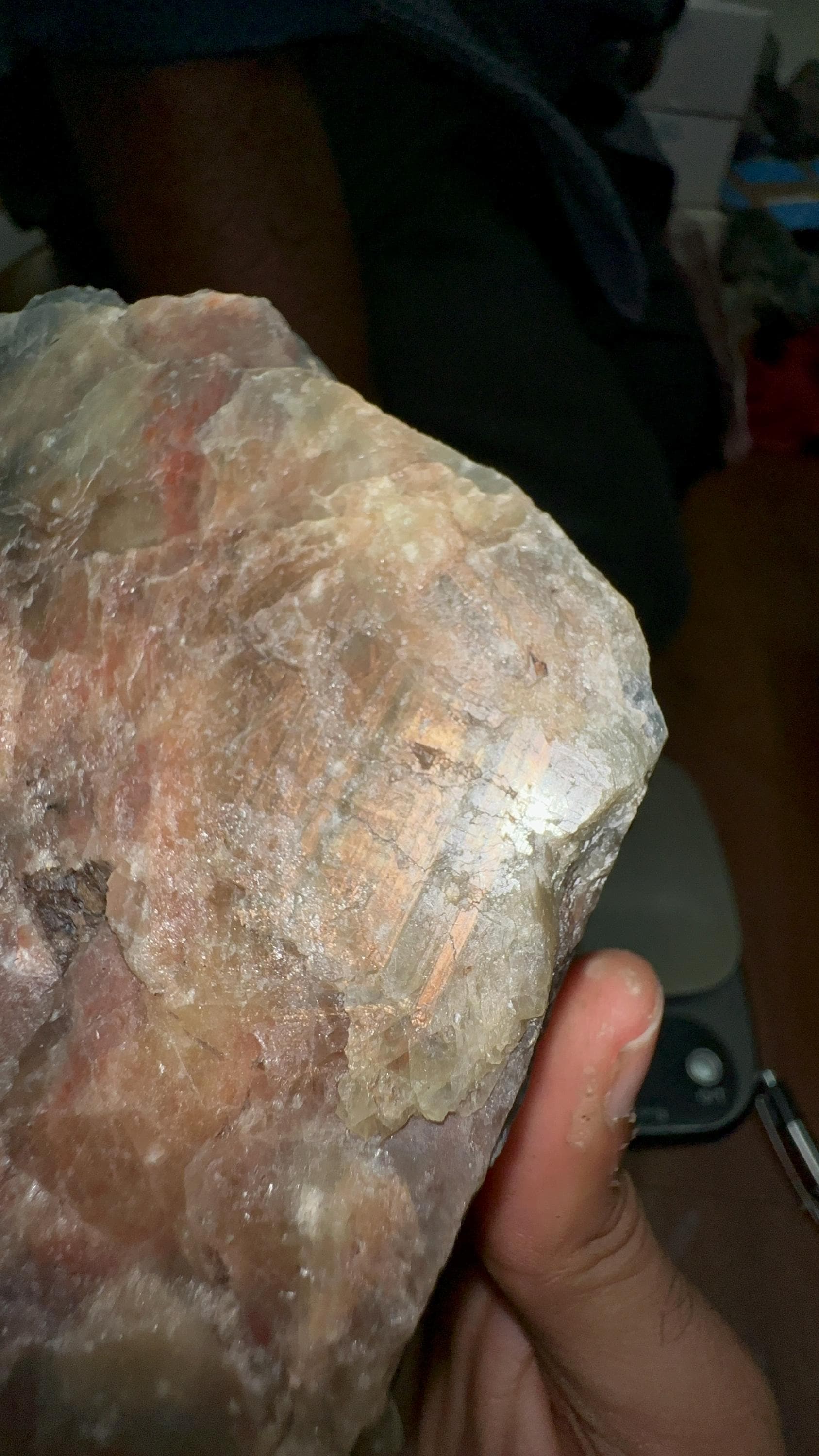 Golden Sheen Sapphire Specimen