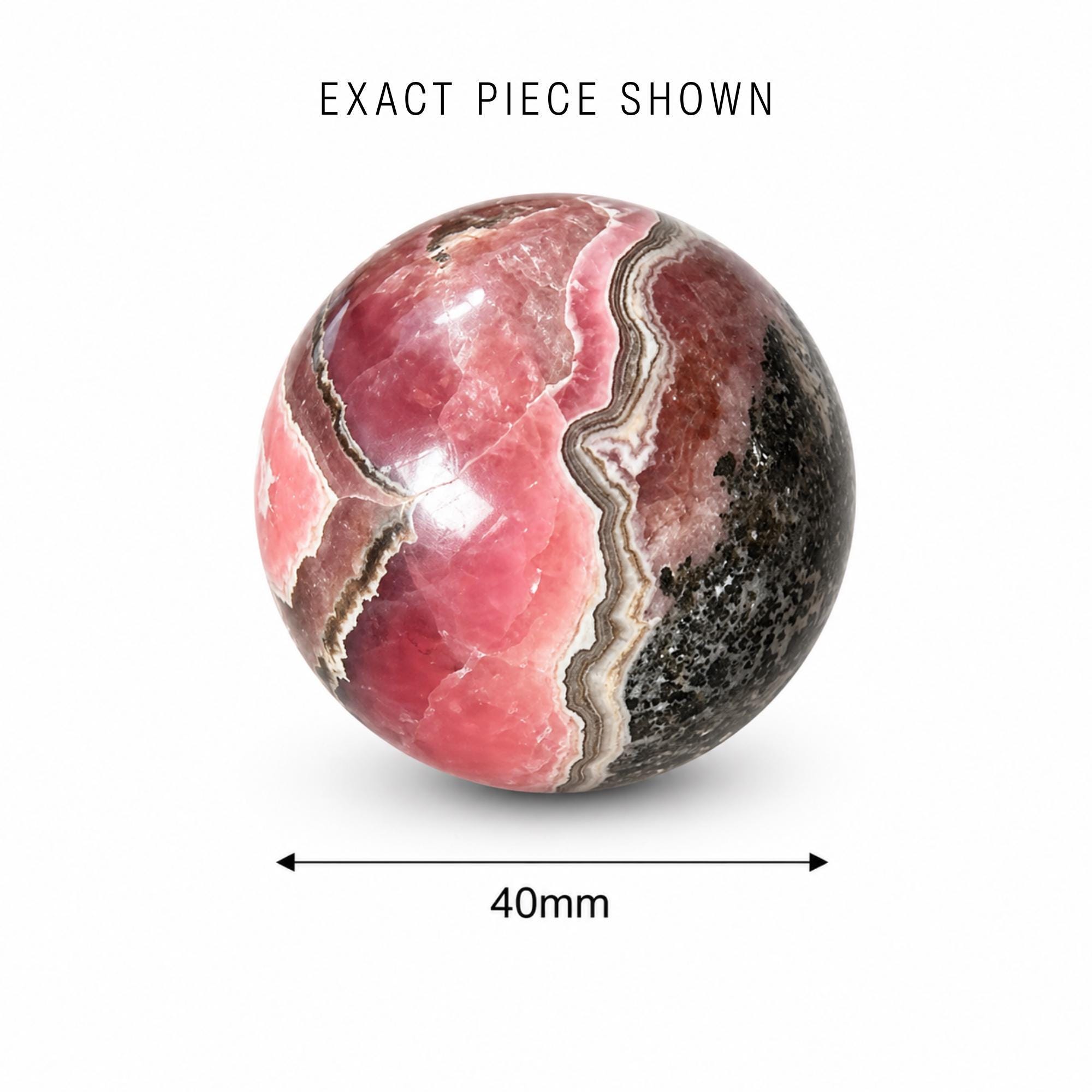 Rhodochrosite Sphere