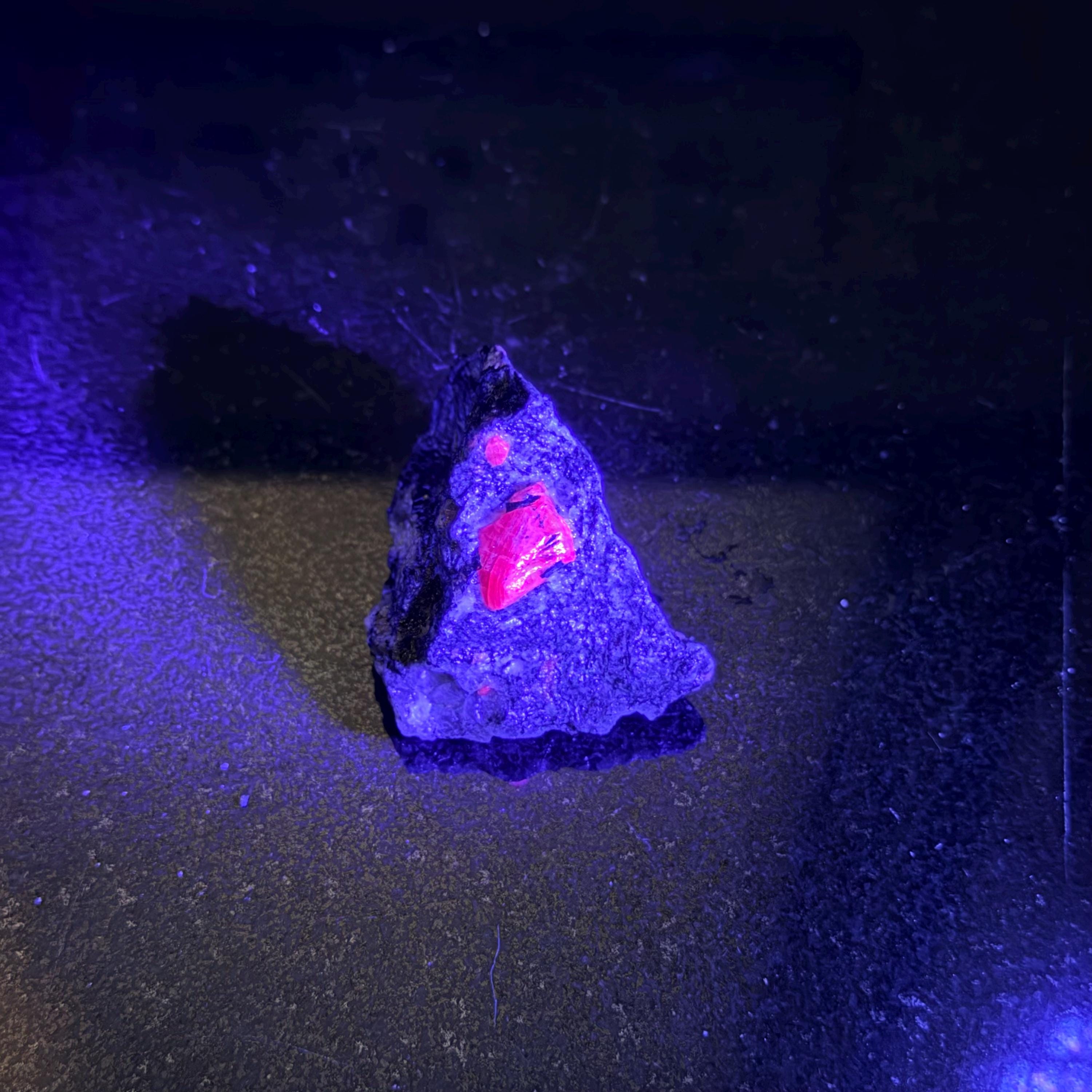 Ruby in Matrix Specimen • Makdiri, India • Natural Crystal on Host Rock (27 g)