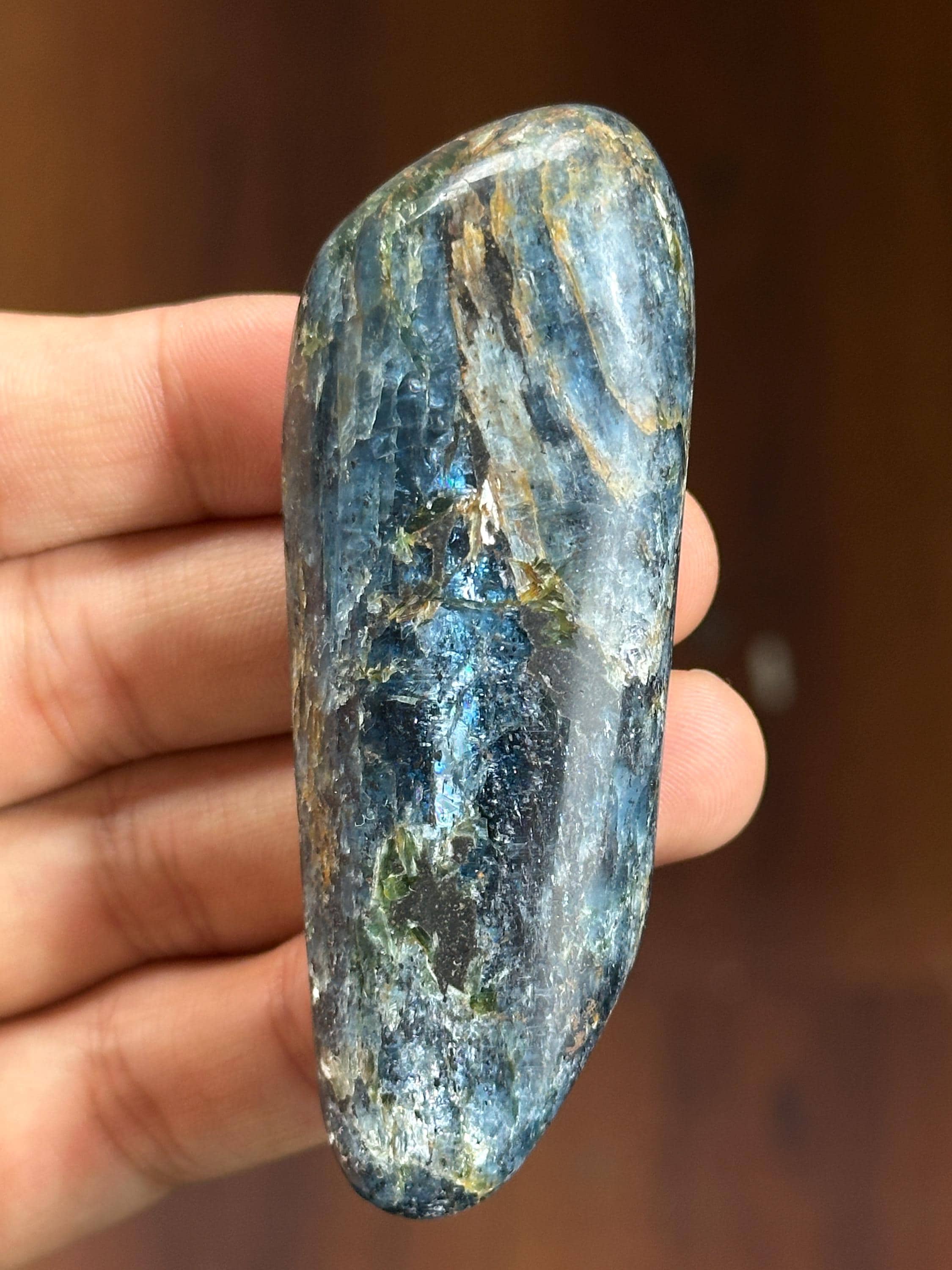 Blue Green Kyanite Wand #2