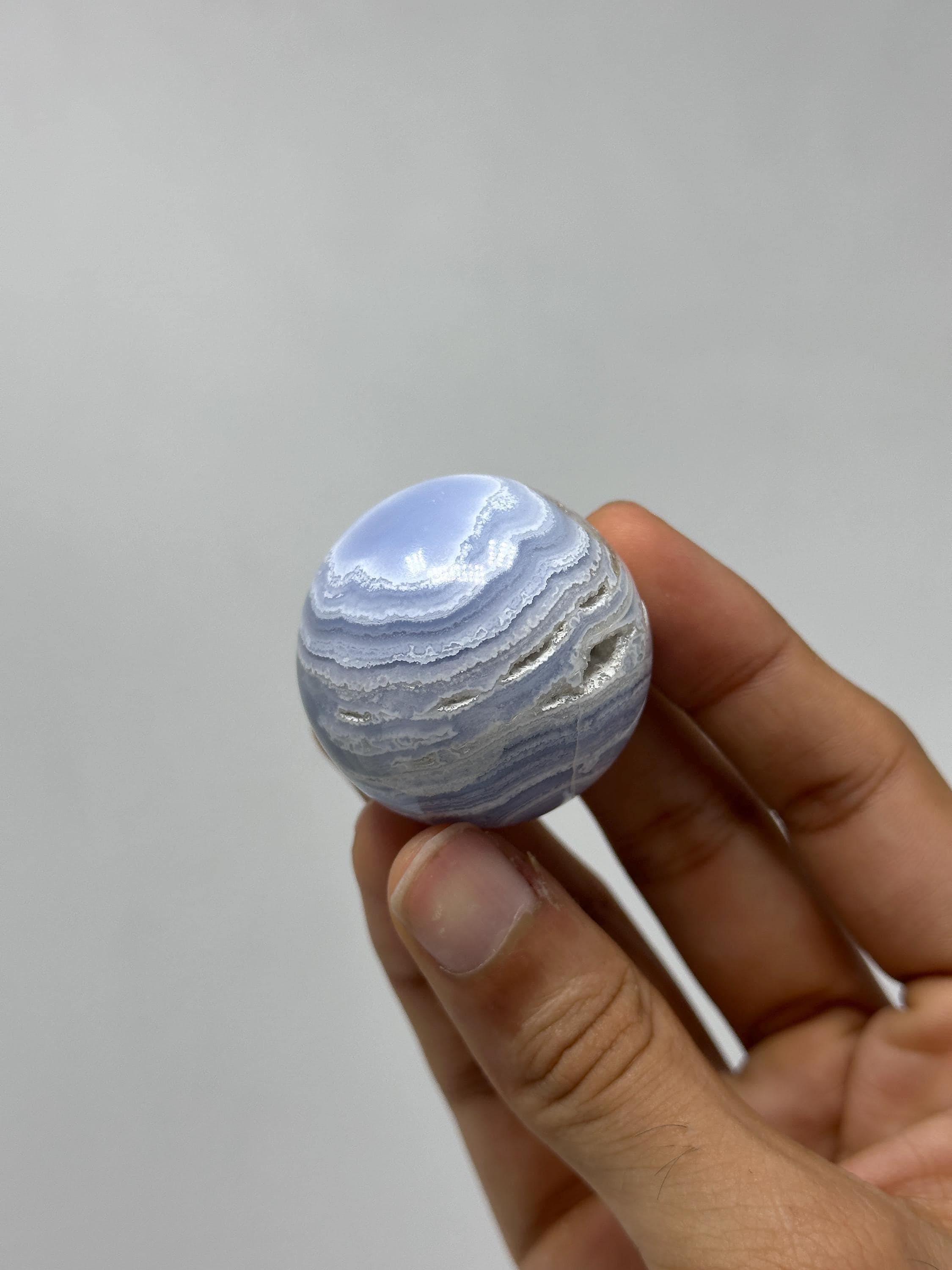 こはみつ　ナミビア産ブルーレースアゲートスフィア Amazon.co.jp: ブルーレースアゲート（瑪瑙）20ミリ丸玉