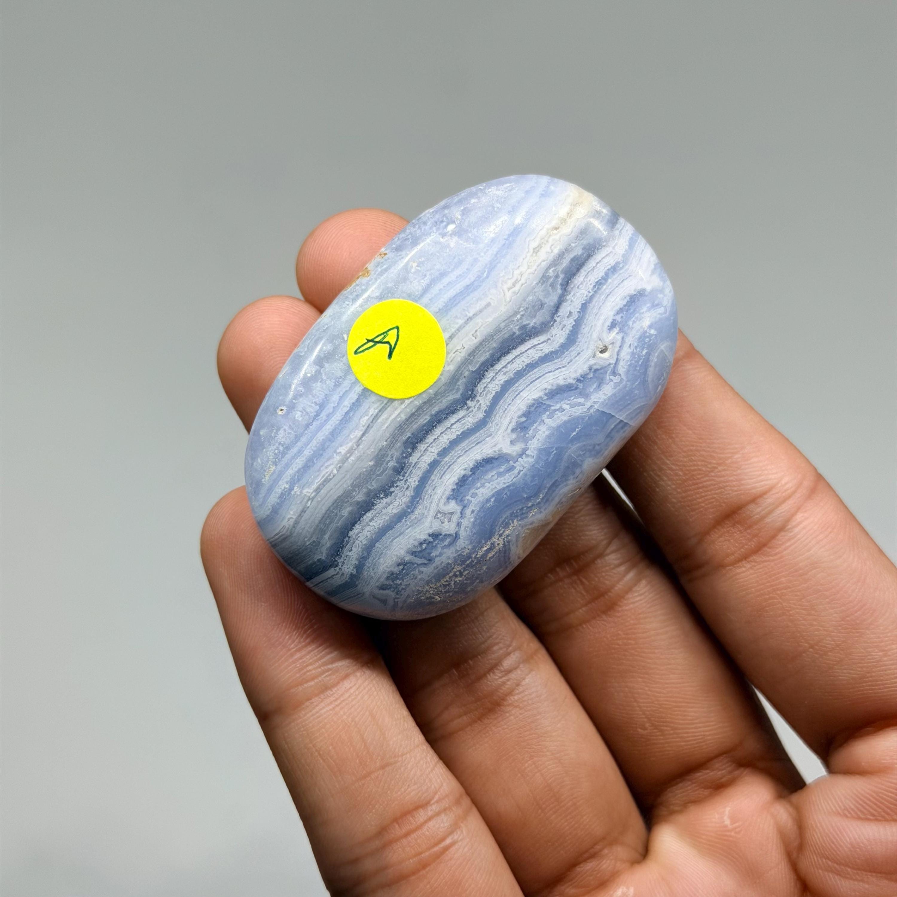 Blue Lace Agate Palmstone #2
