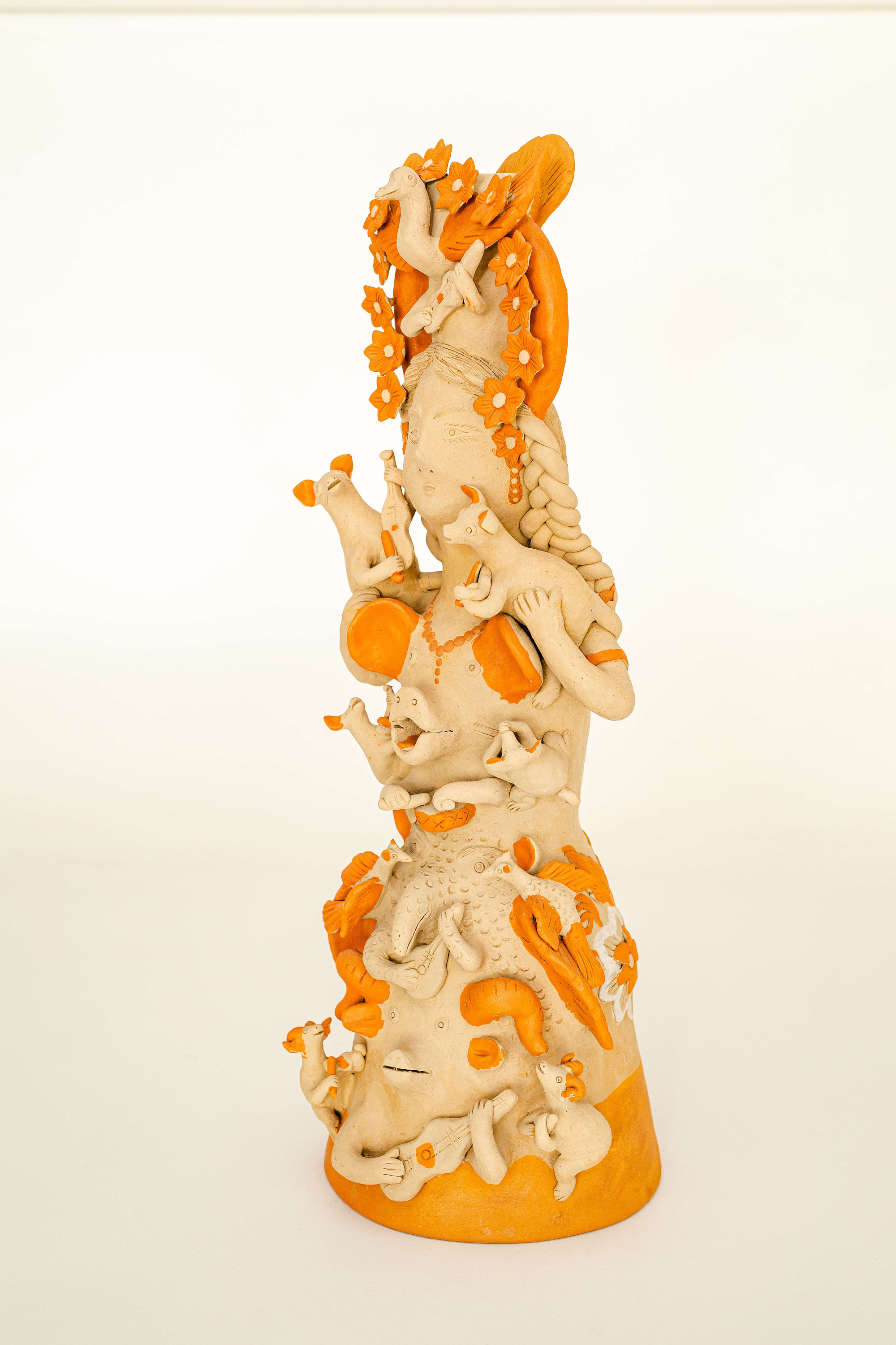 Red Clay Sculpture: “nahual Woman”, Nelson A. Rockefeller Favorite ...