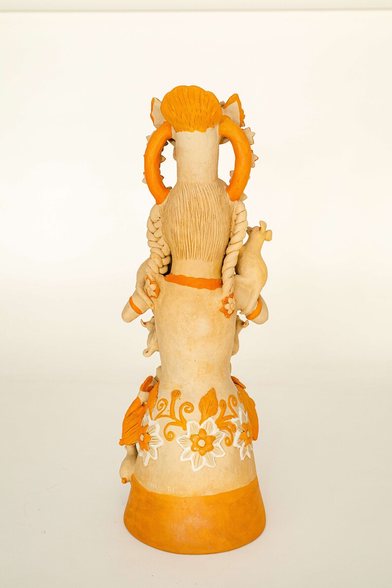 Red Clay Sculpture: “nahual Woman”, Nelson A. Rockefeller Favorite ...