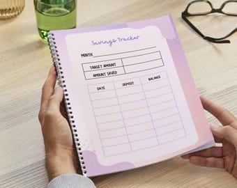 Druckbare Haushaltsplaner | Monatlicher Haushalts-Tracker | Checkliste Rechnungszahlung | Ersparnisse & Ausgaben Tracker | Digitaler Download PDF