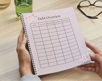 Debt Snowball & Avalanche Tracker | Printable Debt Payoff Planner | Financial Freedom Worksheet | Instant Download PDF | Pink