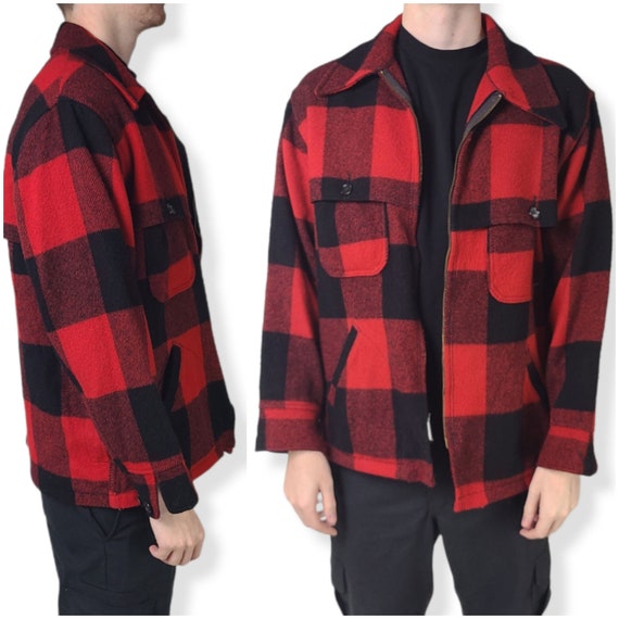 Vintage 60s Woolrich Hunting Zip Jacket 