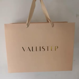 Luxury Bespoke Matte Paper Bags – Custom Printed Gift Bags with Ribbon Tie Closures – Personalized Retail Packaging