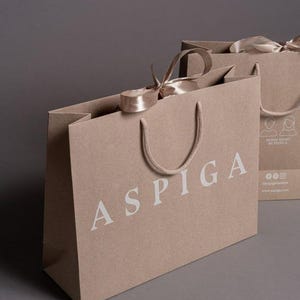 sacs à provisions personnalisés sacs en papier avec poignées sac en papier extra large personnalisé sacs à provisions au détail sac cadeau personnalisé