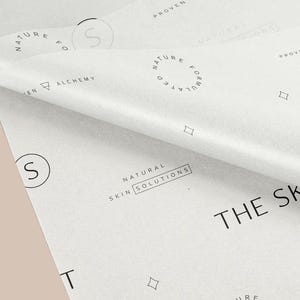 Customized Printed Tissue Paper for Gift Wrapping Packaging Personalized Boutique Tissue Wrap for Retail Eco-Friendly Packaging Solutions