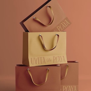 Borse al dettaglio personalizzate con sacchetti di carta spessa con manici, sacchetti di carta di lusso, grandi sacchetti di carta di lusso, sacchetti di carta personalizzati per la vendita al dettaglio, borse per la spesa