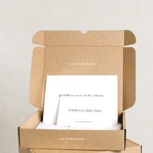 Cajas postales personalizadas con impresión personalizada para envíos de comercio electrónico y embalaje de productos