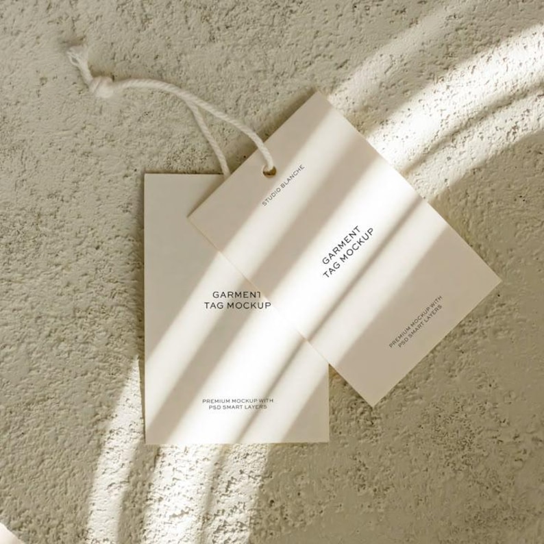 Custom Hang Tags Custom Price Tags With String Tags Black Recycled ...