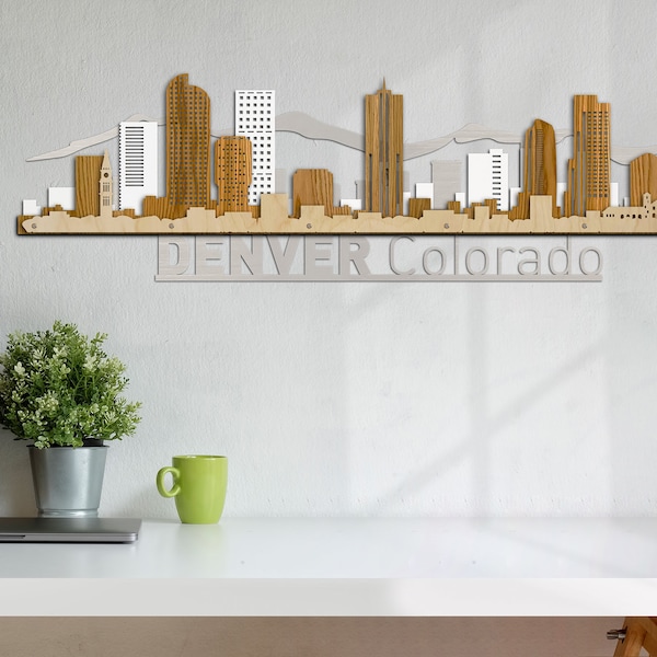 Denver Skyline Etsy