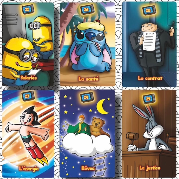The oracle of cartoons - 60 cards - glossy - 7.5x12 - French. For 15 days a promotion