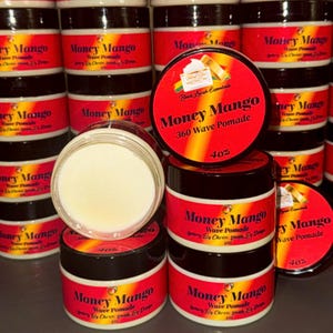 360 Wave Pomade, Natural Shea Butter Hair Styling, 4oz