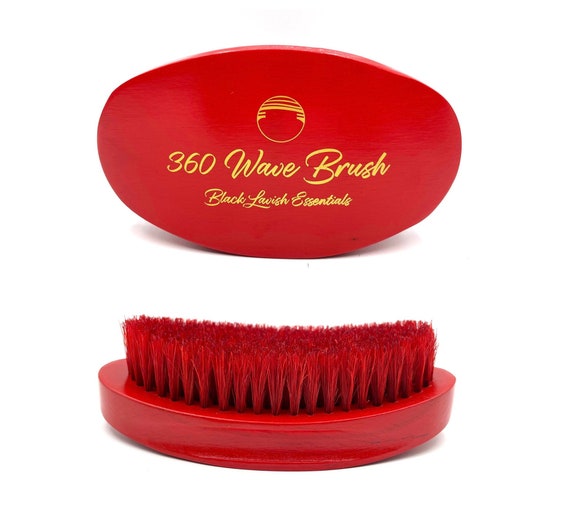 360 Wave Brush, Build Deeper Waves, Soft & Hard Boar Bristle