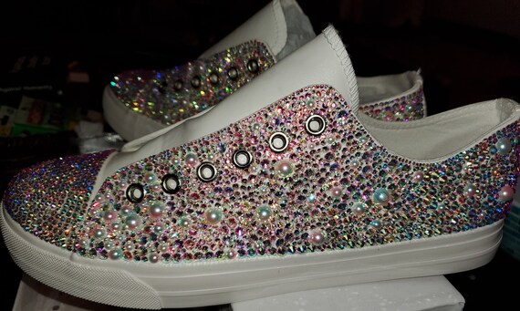 rhinestone sneakers