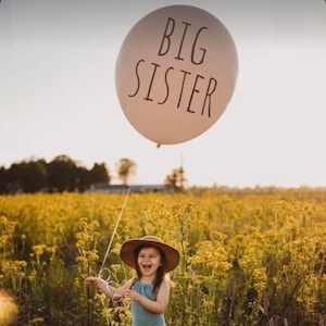 Big Sister Big Brother Pregnancy Announcement | Personalised Balloon Decal DIY | Bridal Shower balloon | Balloon Pregnancy Announcement