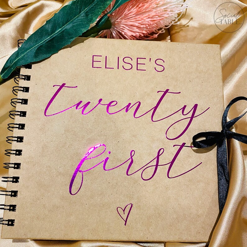 21st Birthday Photo Book 21st Guest Book Personalised Etsy Australia