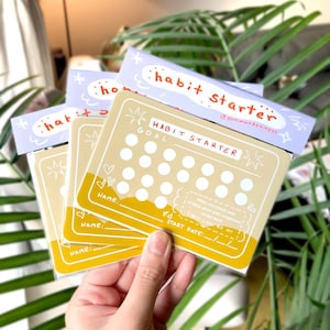 Habit Tracker Starter Pack l ORIGINAL l Karte mit Stickern l 20 Tage l Selbst verbessern