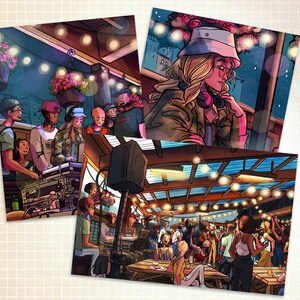 Chilltown Collective x Sammakesamess Prints l Matte Postkarte